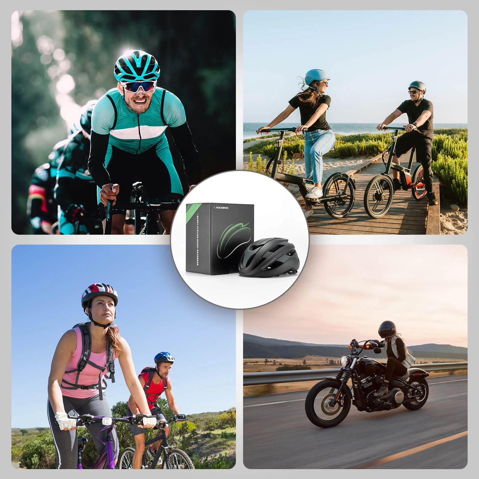 LK-12 Flowing Light Cycling Bike Helmet - Image 31