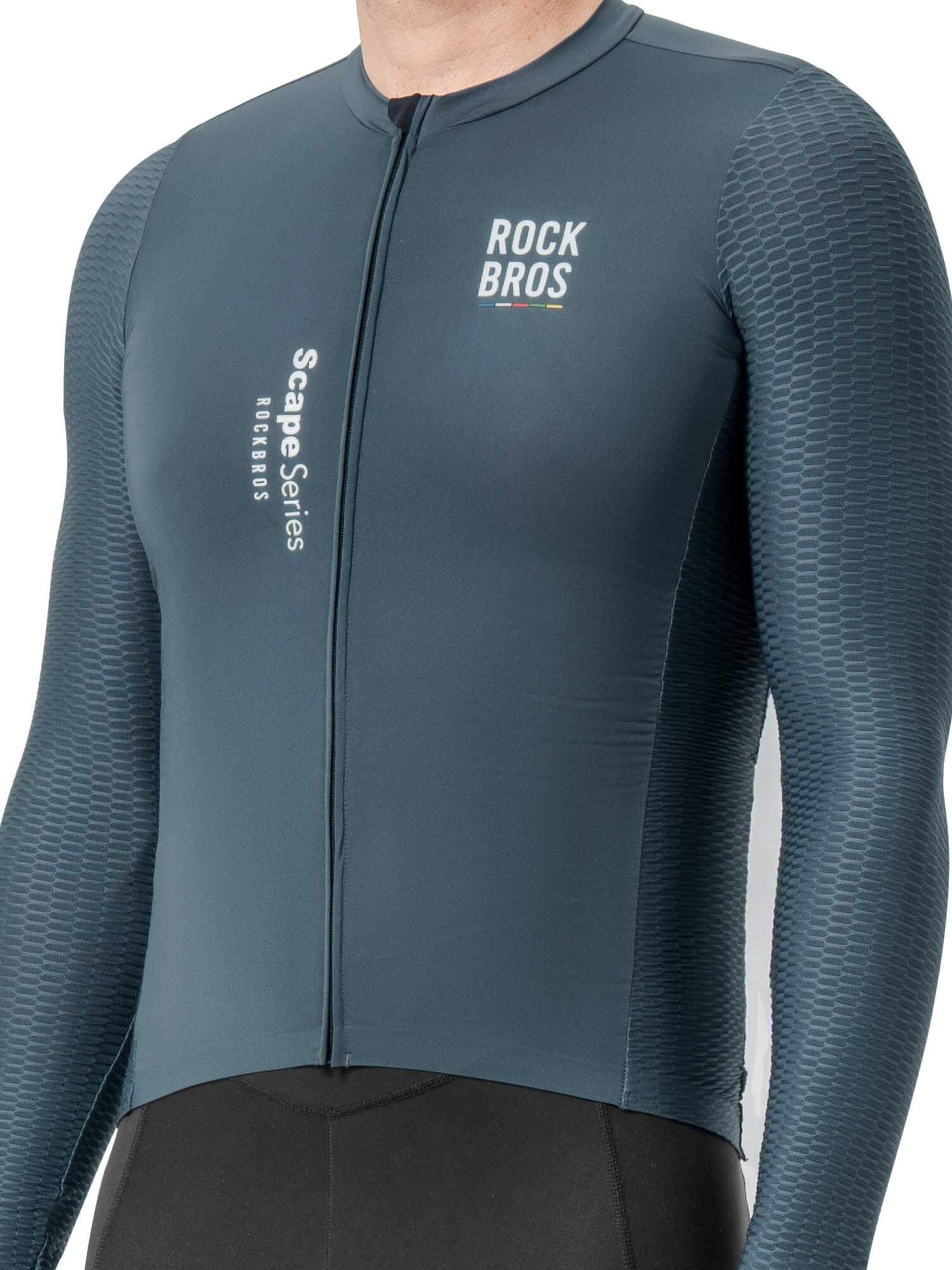 Men's ROAD-TO-SKY Quick-Dry Long-Sleeve Cycling Jersey - Image 4