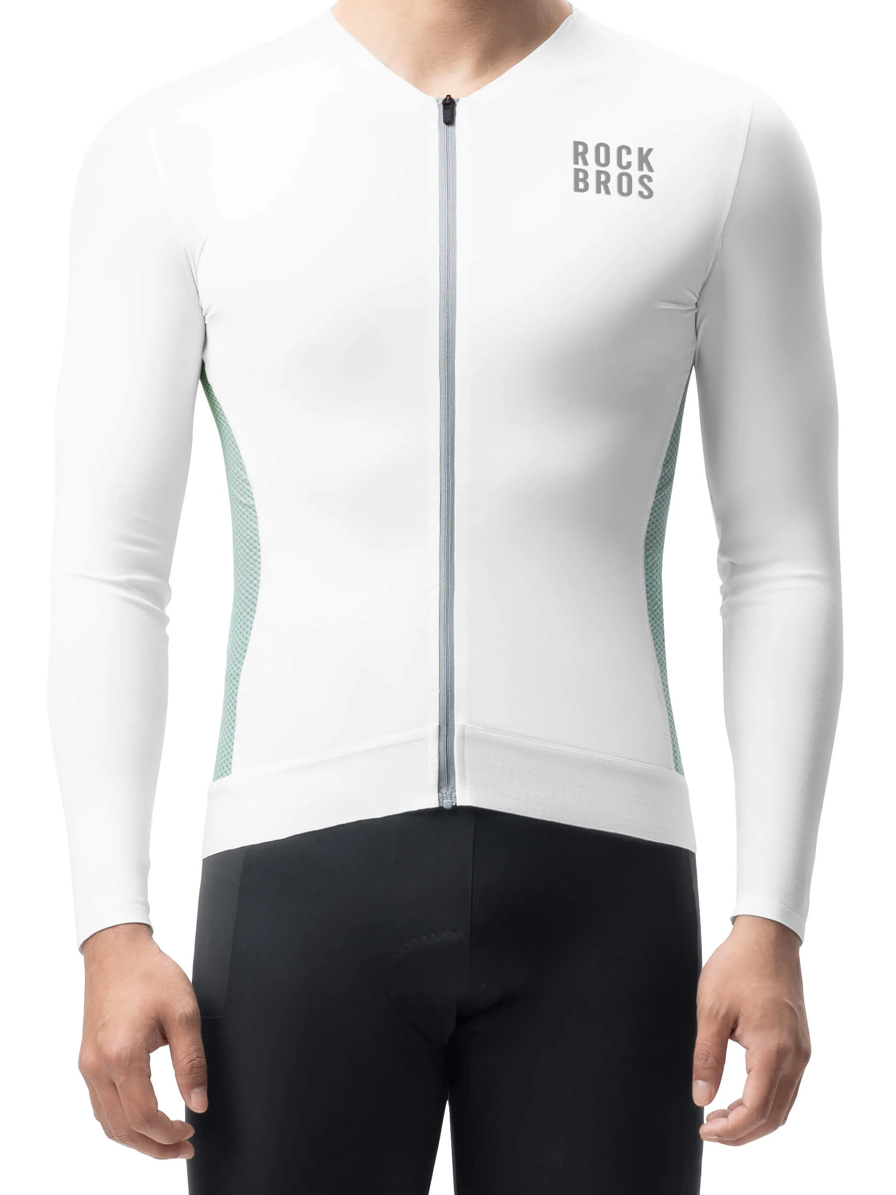 Men's Colorblock Long-Sleeve Cycling Jersey - Image 14