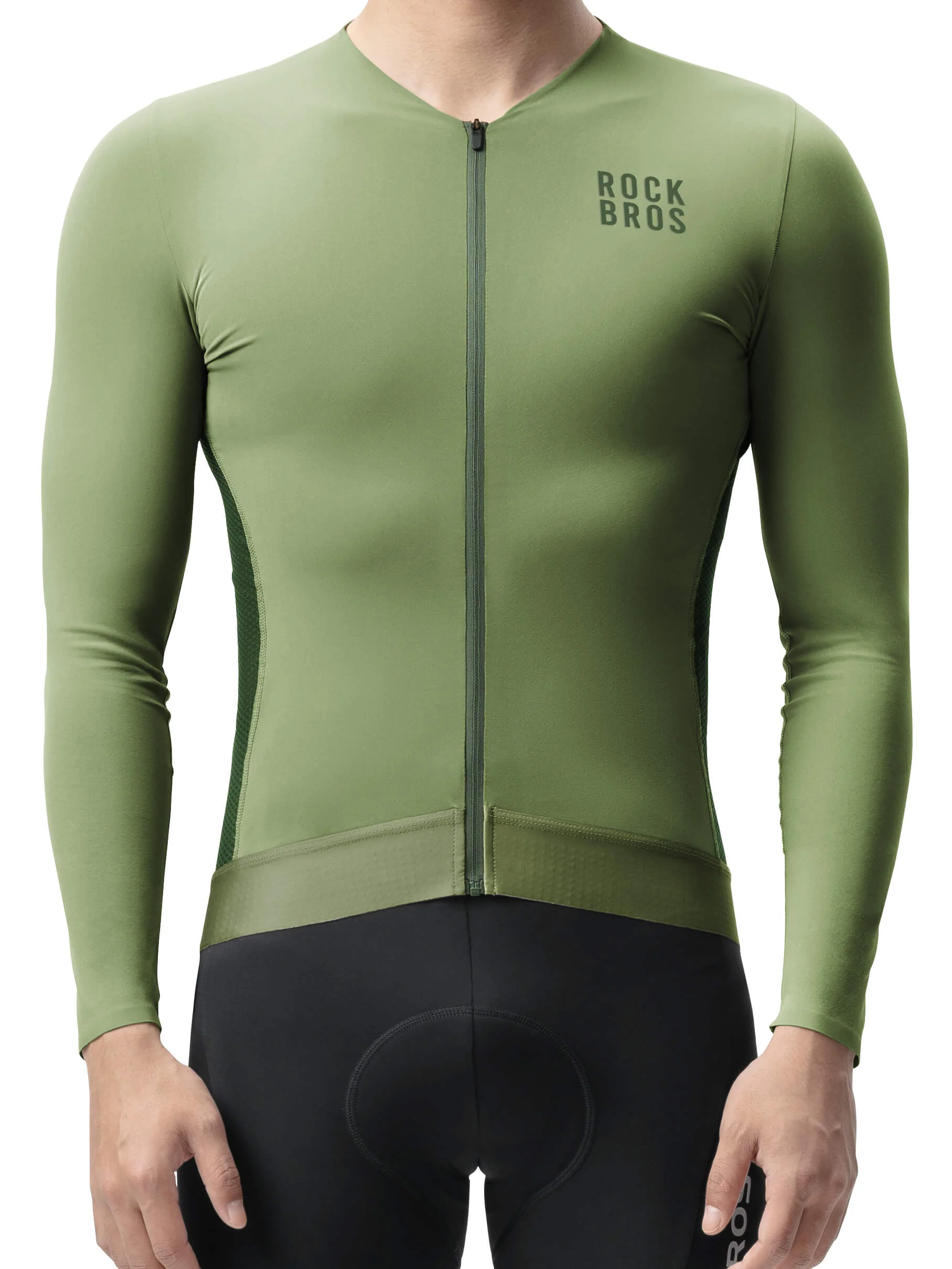 Men's Colorblock Long-Sleeve Cycling Jersey - Image 16