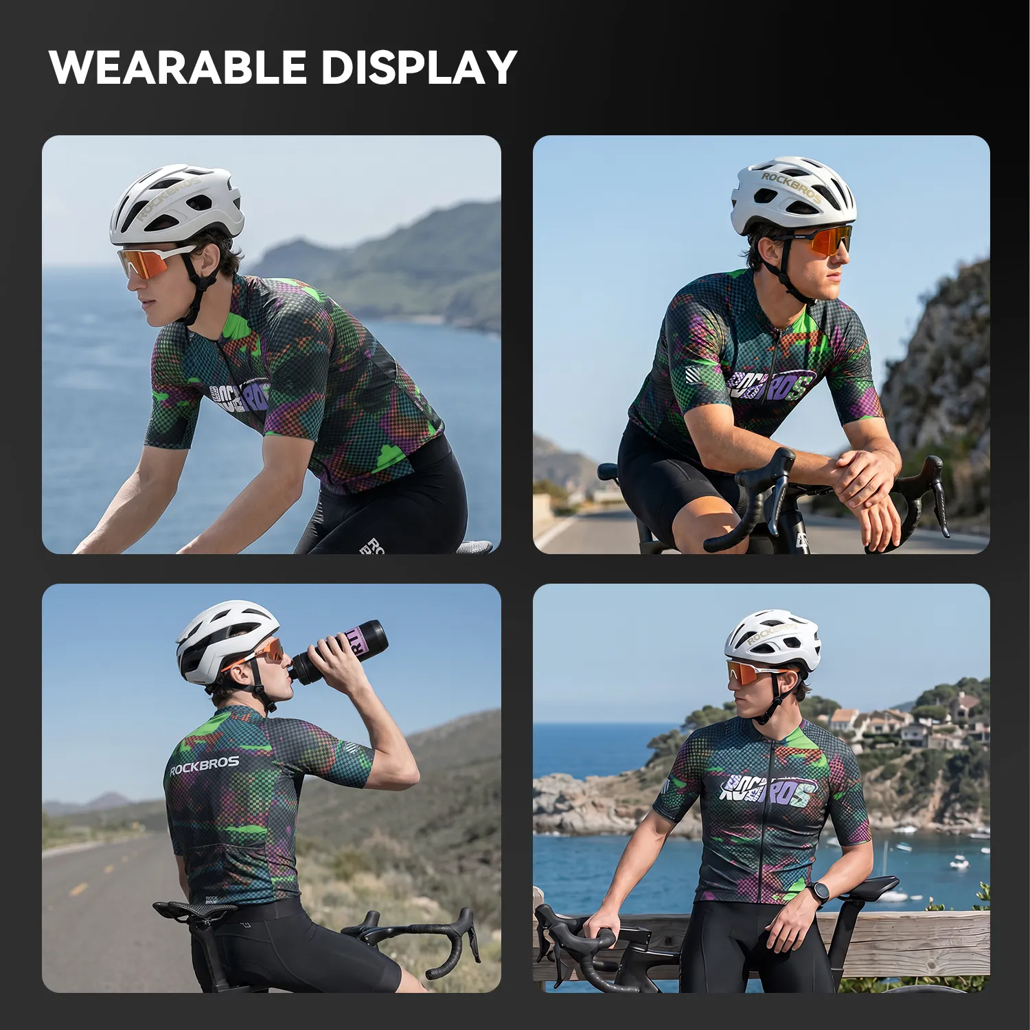 Men's Reflective Breathable Short Sleeve Cycling Jersey - Image 14