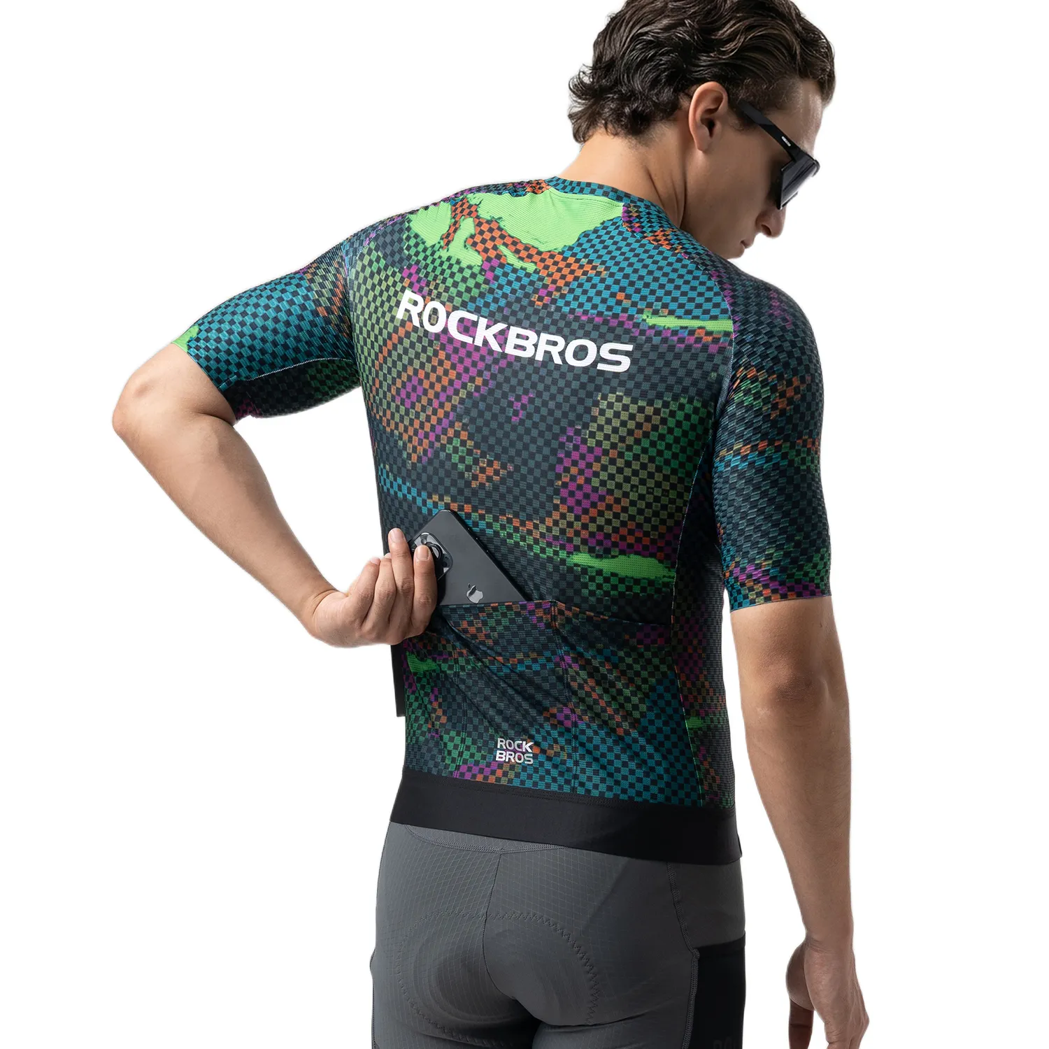 Men's Reflective Breathable Short Sleeve Cycling Jersey - Image 4