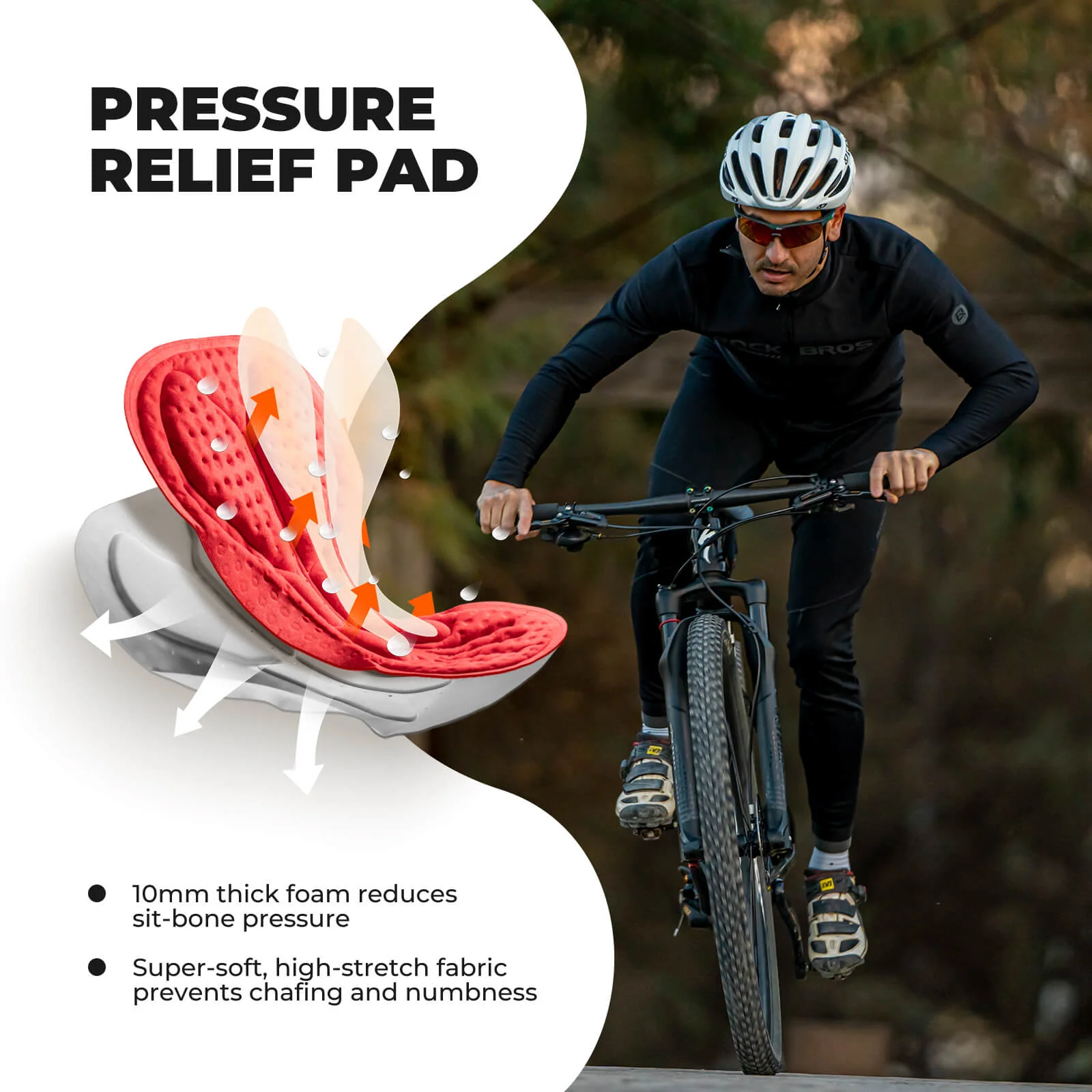 Men's Winter Cycling Tights with 4D Padded Seat - Image 6