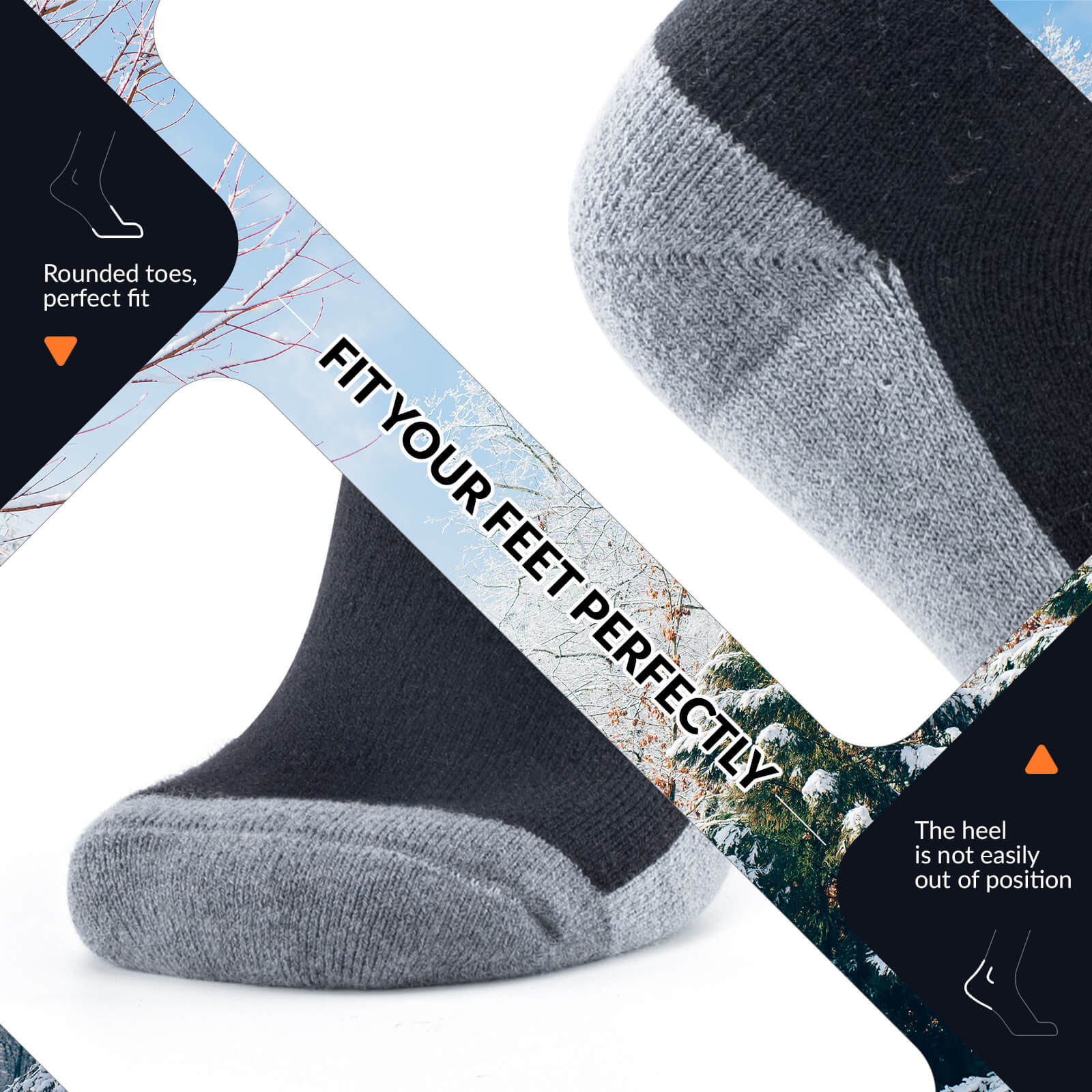 Merino Wool Ski Socks - Image 11