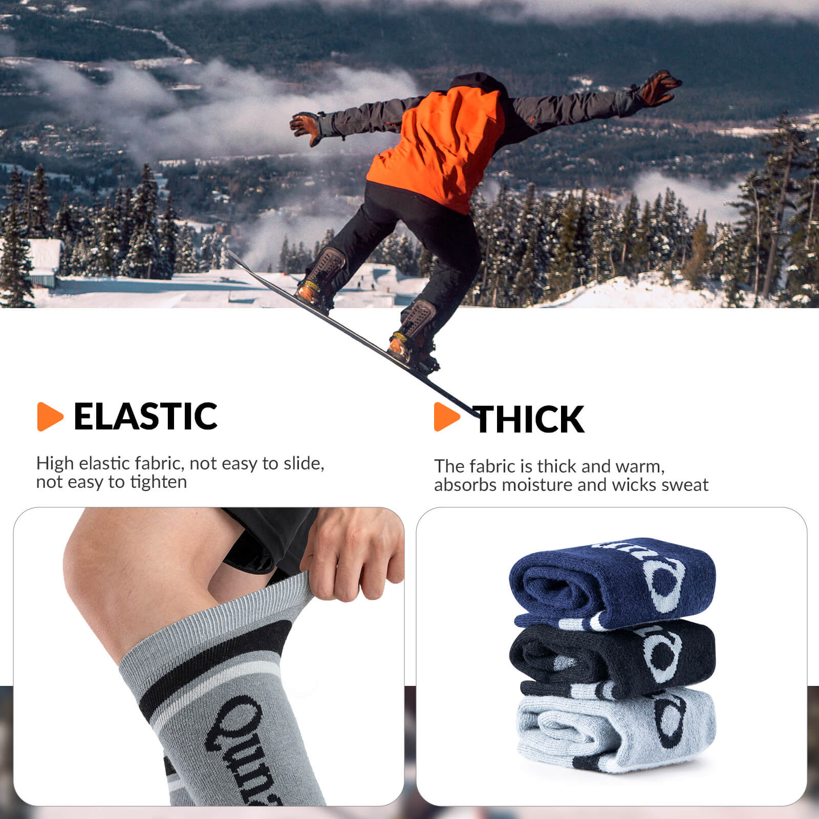 Merino Wool Ski Socks - Image 18