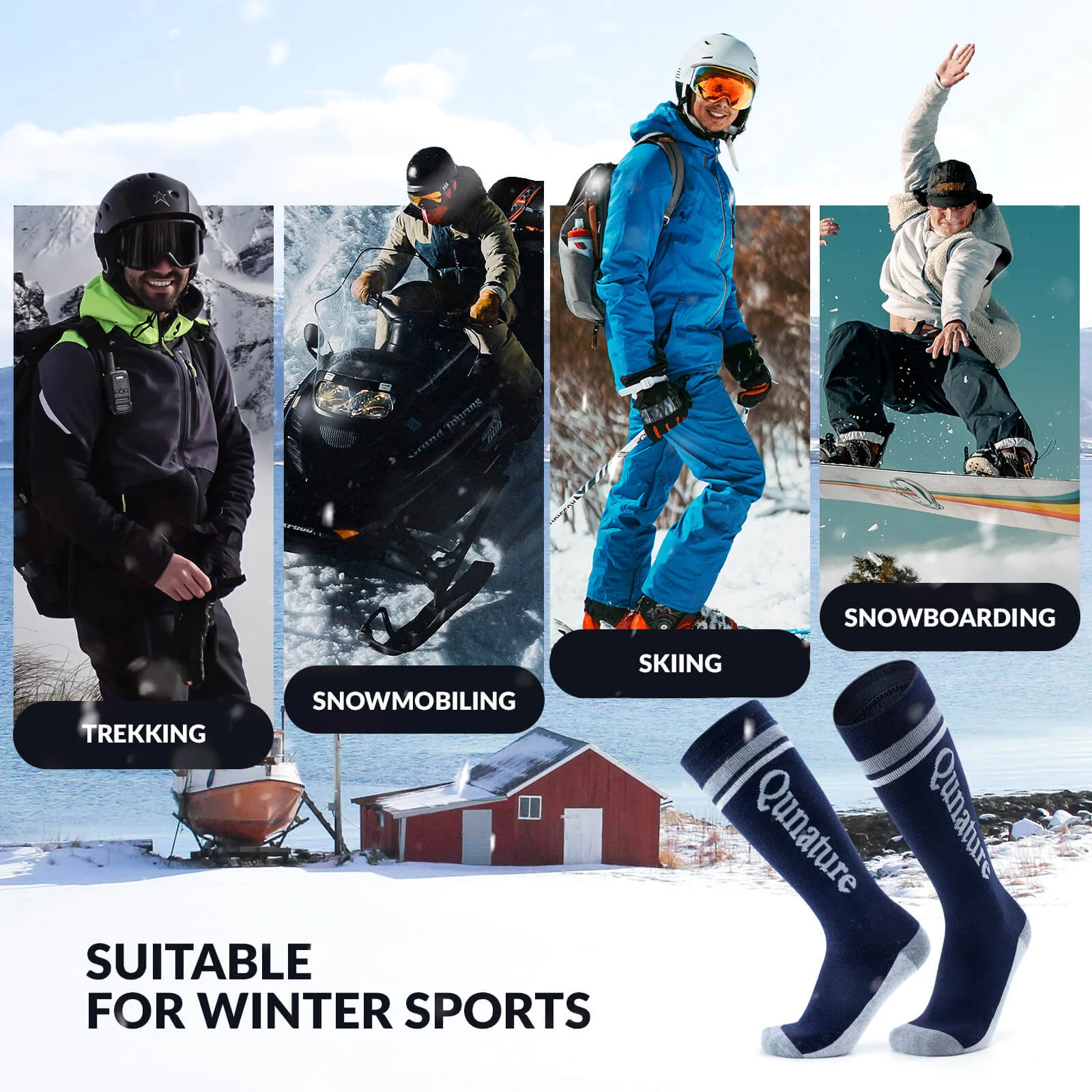 Merino Wool Ski Socks - Image 21