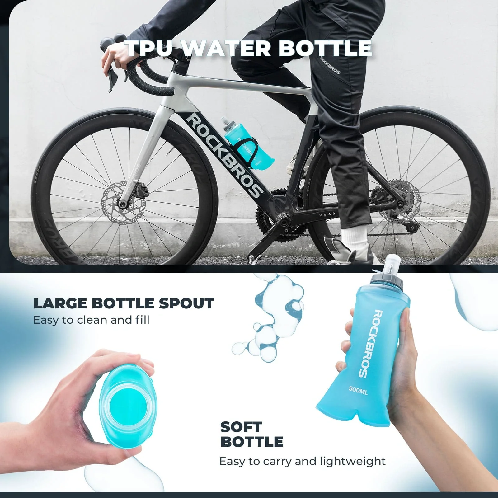 Outdoor Soft Water Bottle 500ml - Image 6