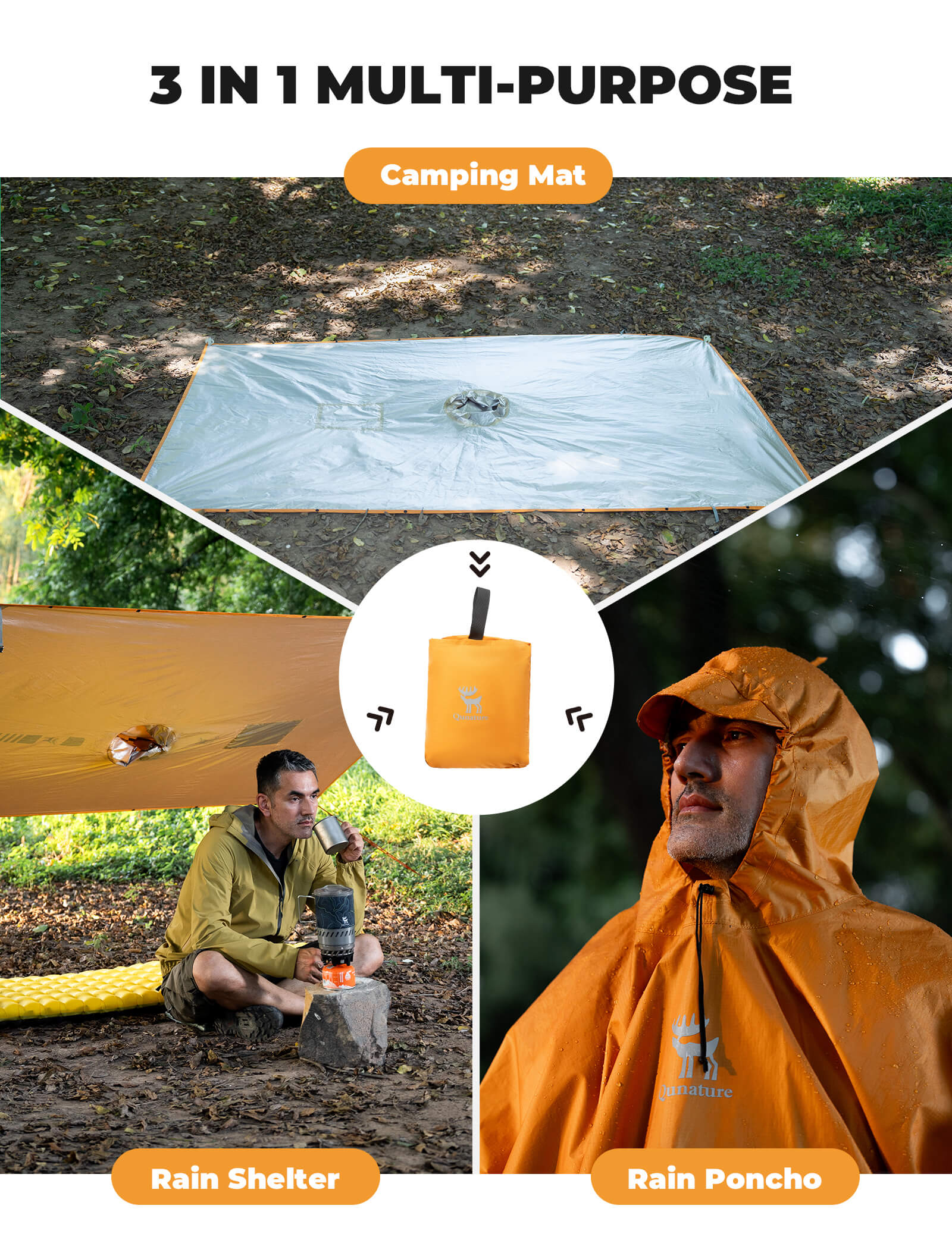 Packable Waterproof Raincoat for Outdoor - Image 3