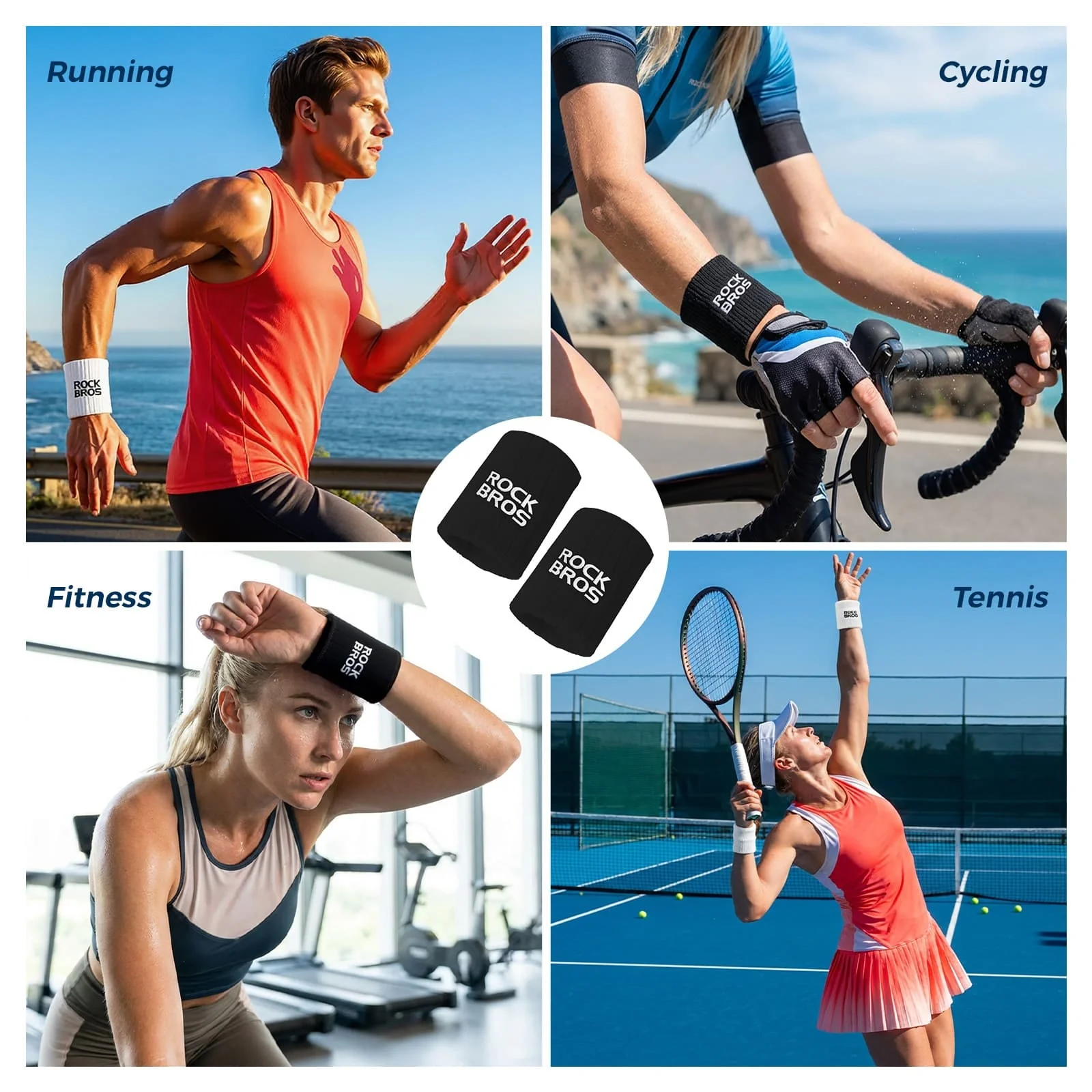 Polyester-Cotton Sports Wristband - Image 16