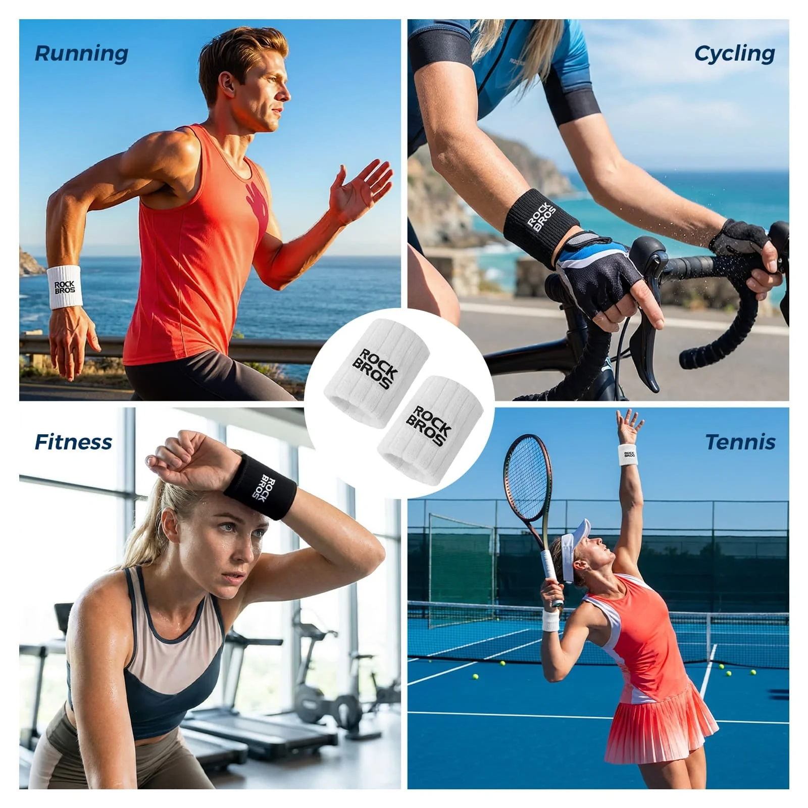 Polyester-Cotton Sports Wristband - Image 17
