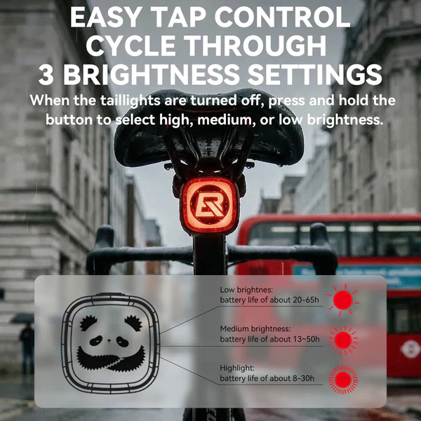 Q2MAX Emoji LED Smart Bike Tail Light - Image 11
