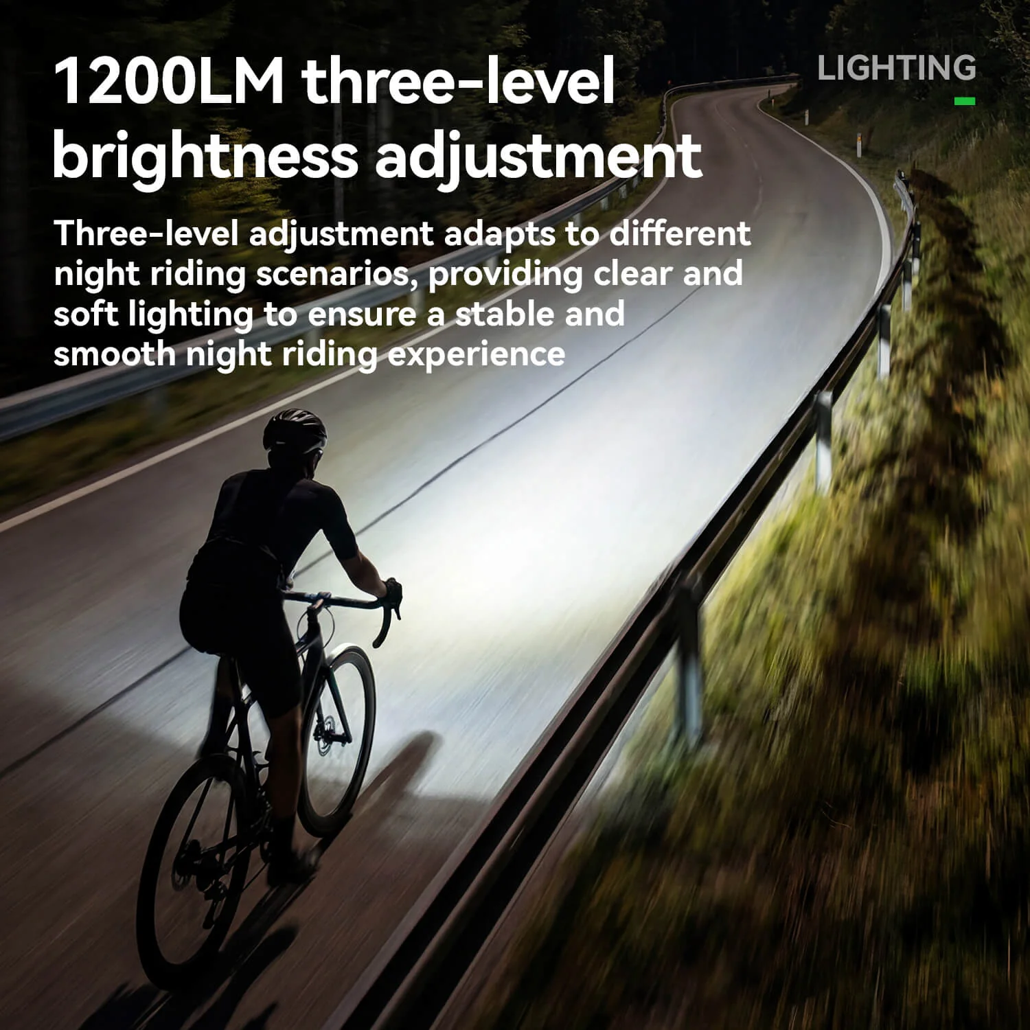 QC 1200LM Rechargeable Bike Headlight - Image 6