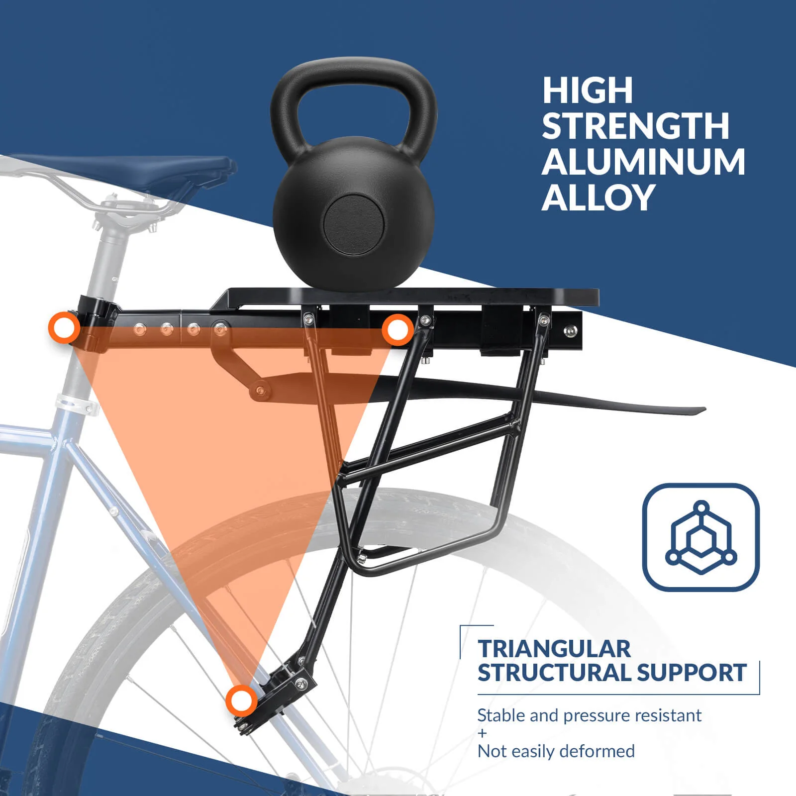 Quick Release Bike Rear Rack - Image 3