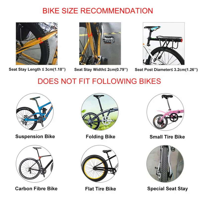 Quick Release Rear Bike Rack for Mountain Bikes - Image 7