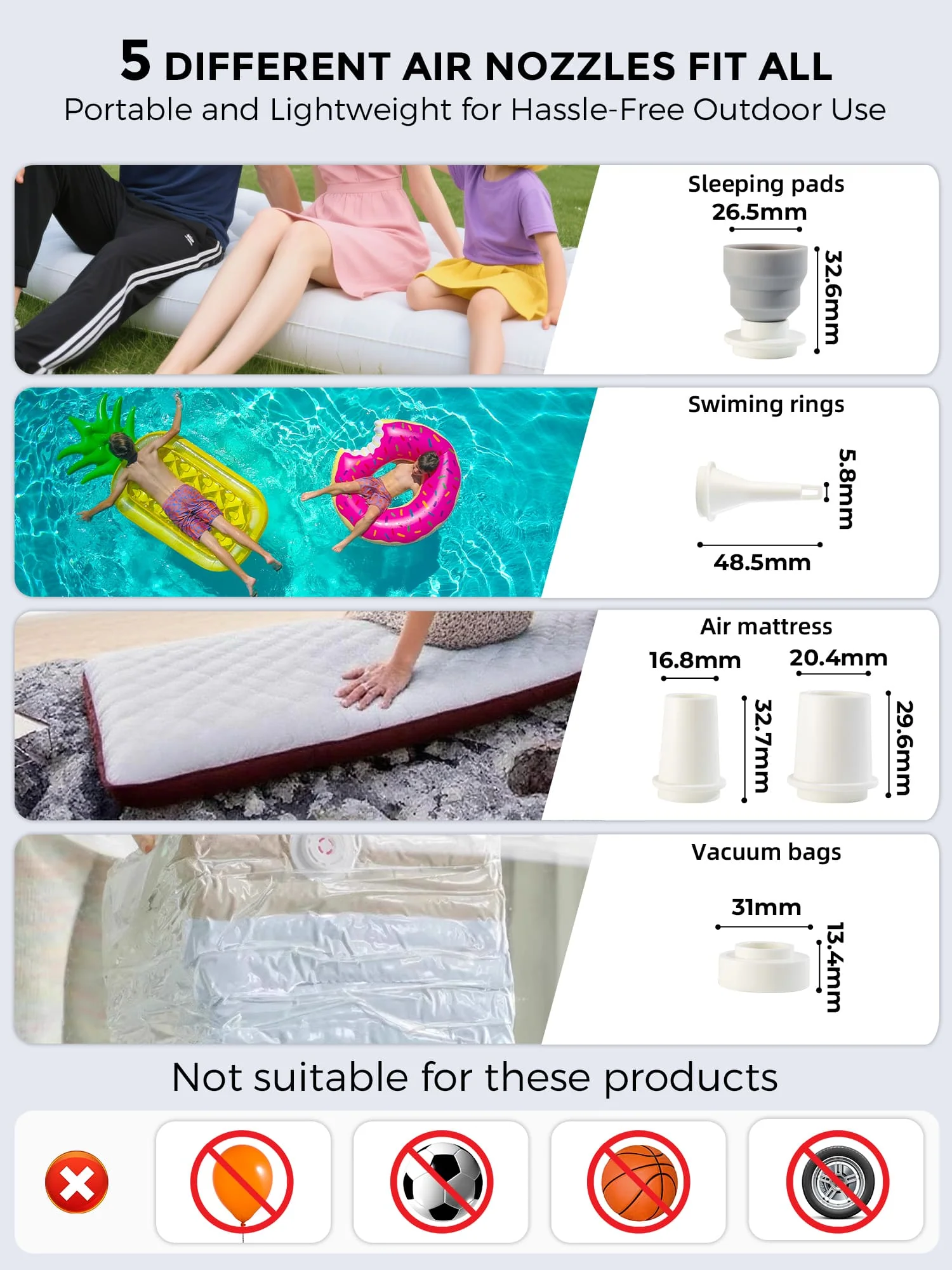 Qunature Mini Electric Air Pump for Camping & Outdoor Gear - Image 35