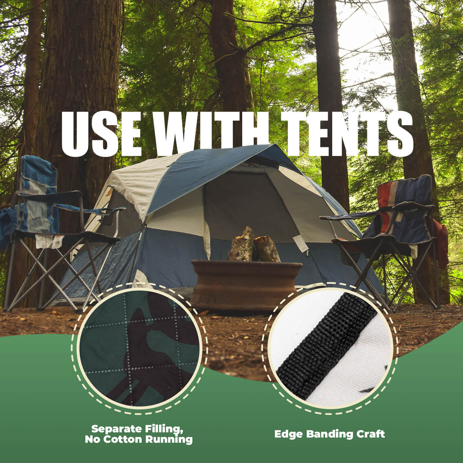 Qunature Picnic Blanket for 6-8 People - Image 7