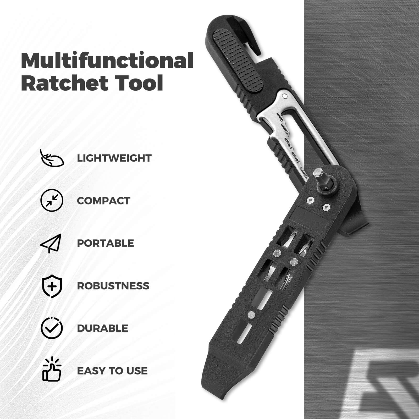Ratchet Bike Tire Lever Set - Image 3