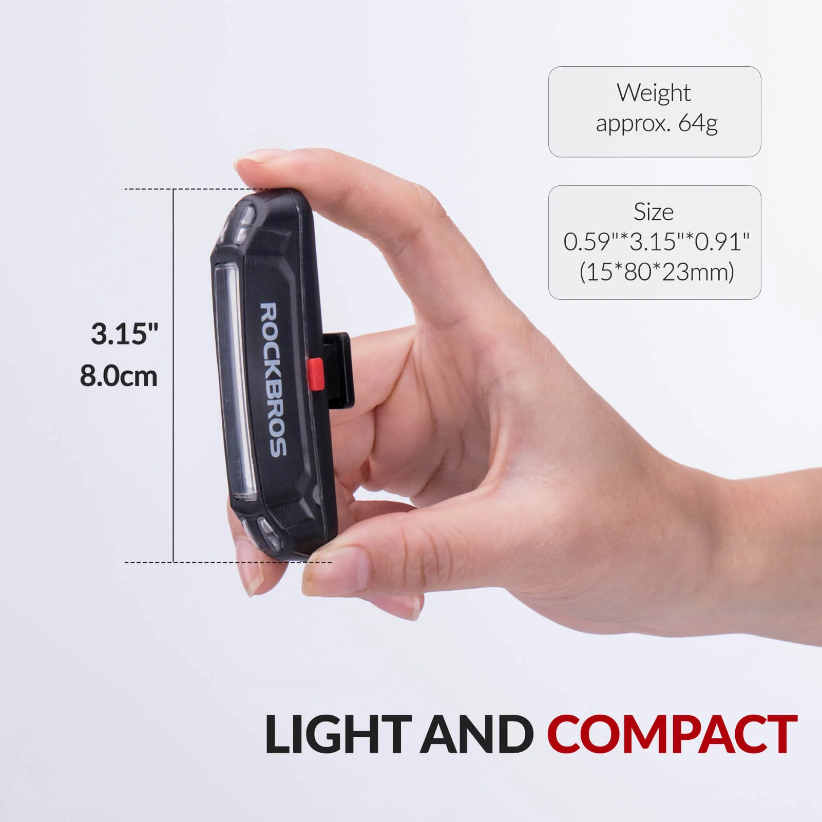 Rear Bike Light USB Rechargeable - Image 4