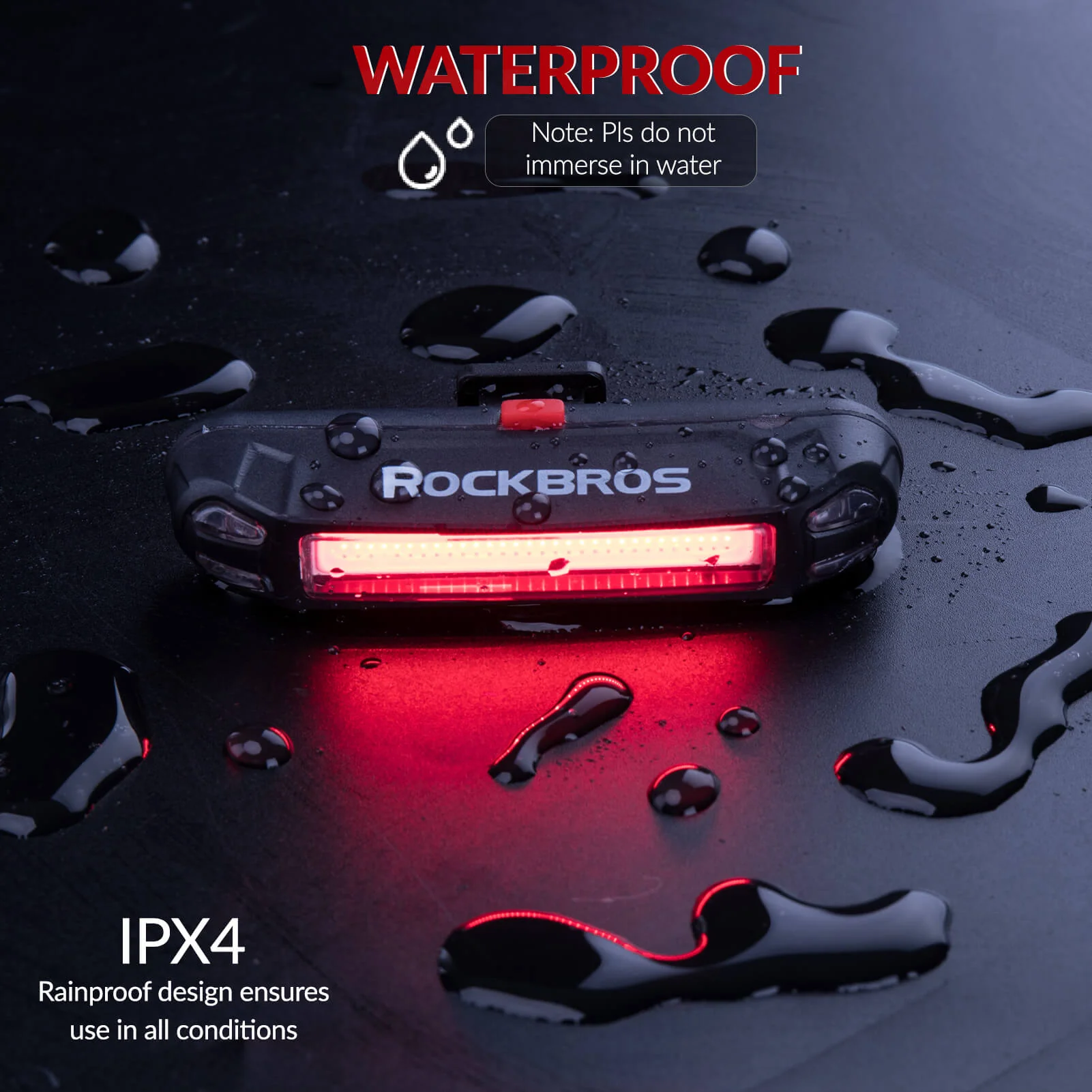 Rear Bike Light USB Rechargeable - Image 5