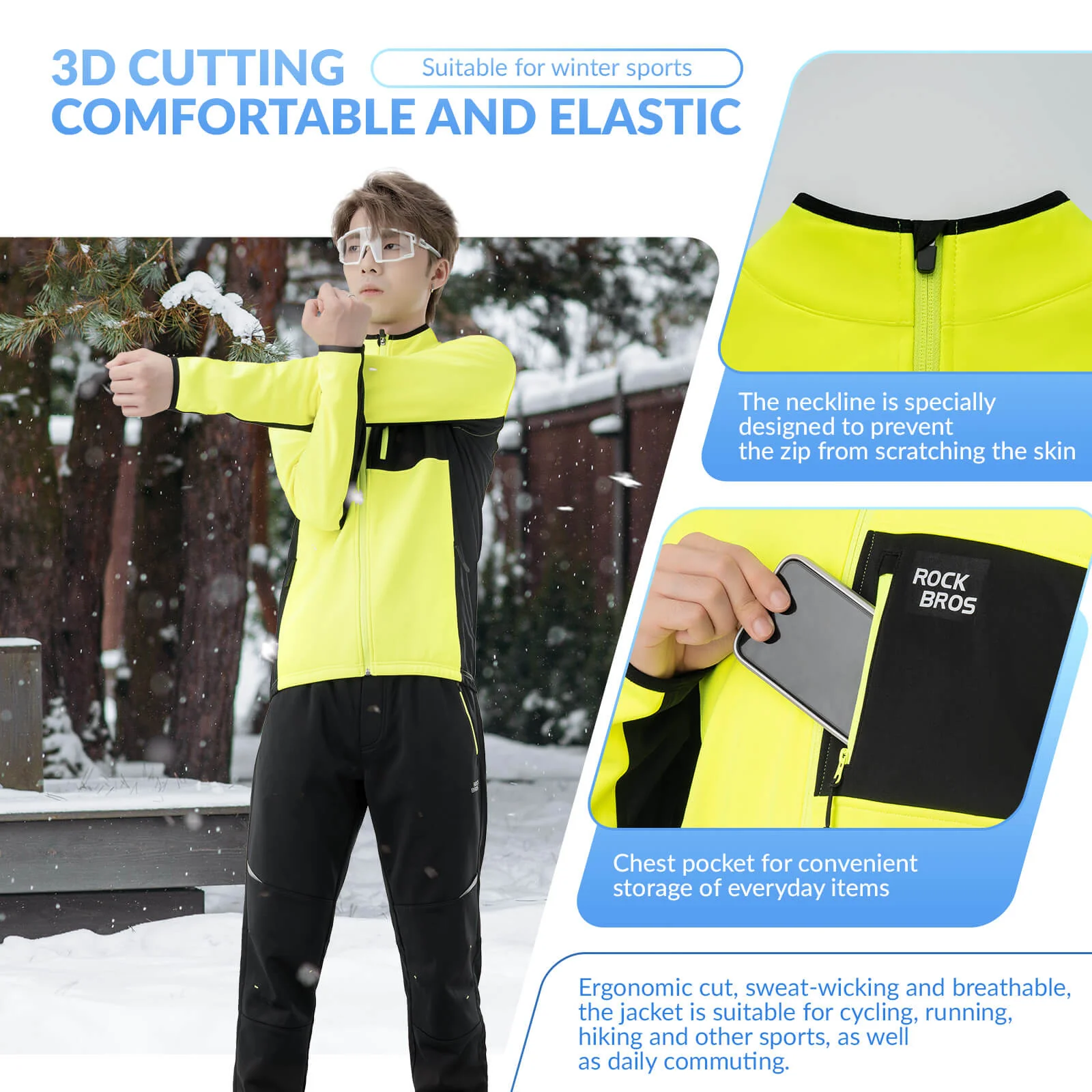 Unisex Reflective Thermal Cycling Jacket - Image 5