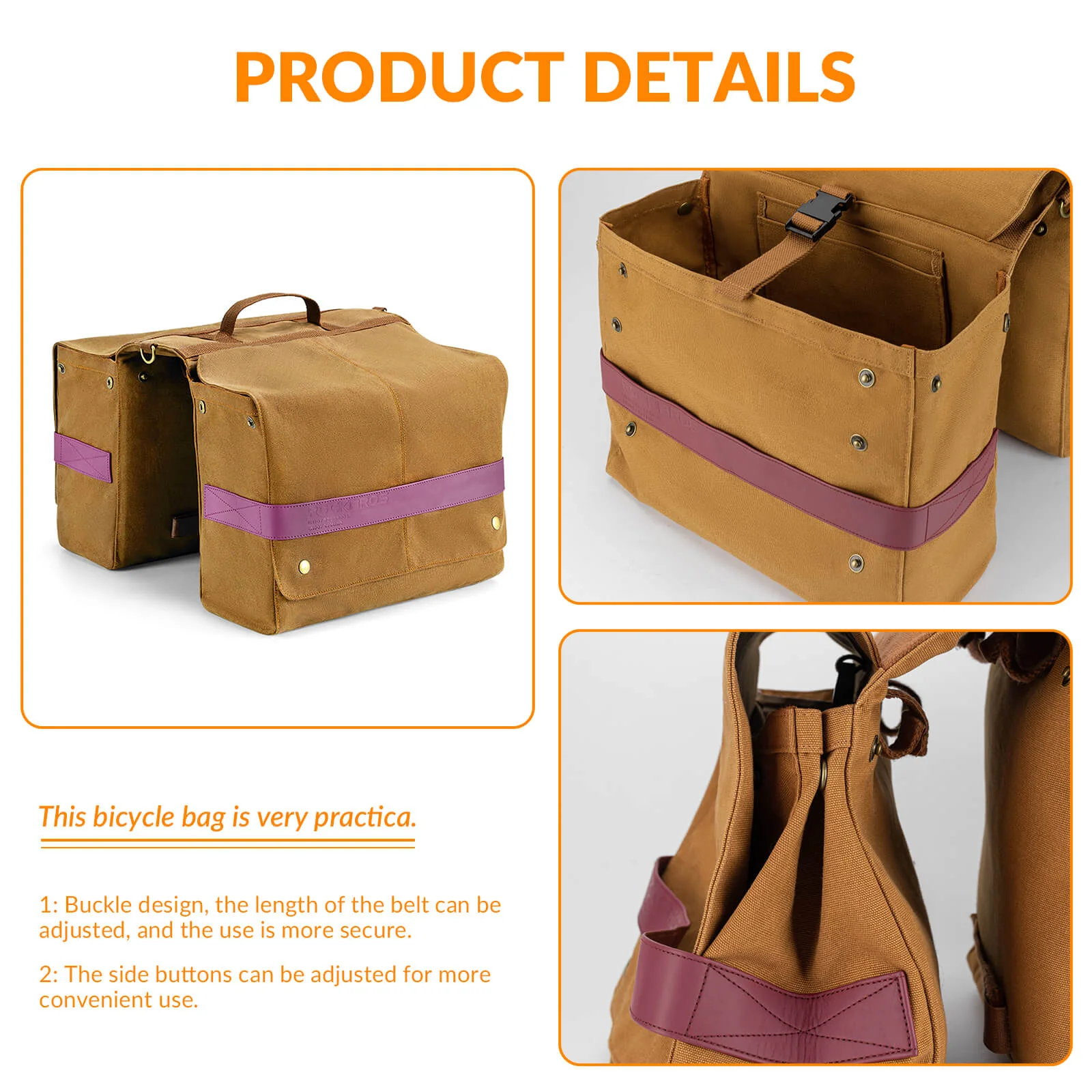 Retro Bike Pannier - 27L - Image 10