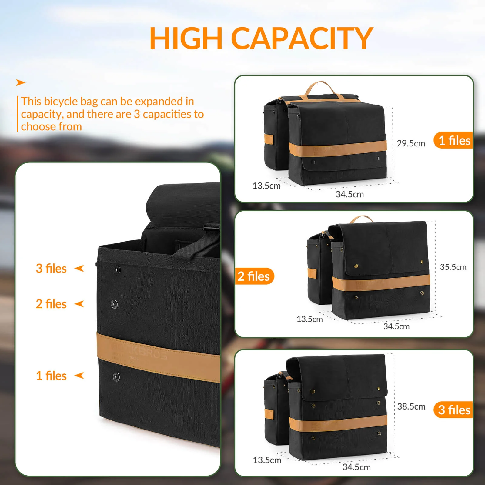 Retro Bike Pannier - 27L - Image 7