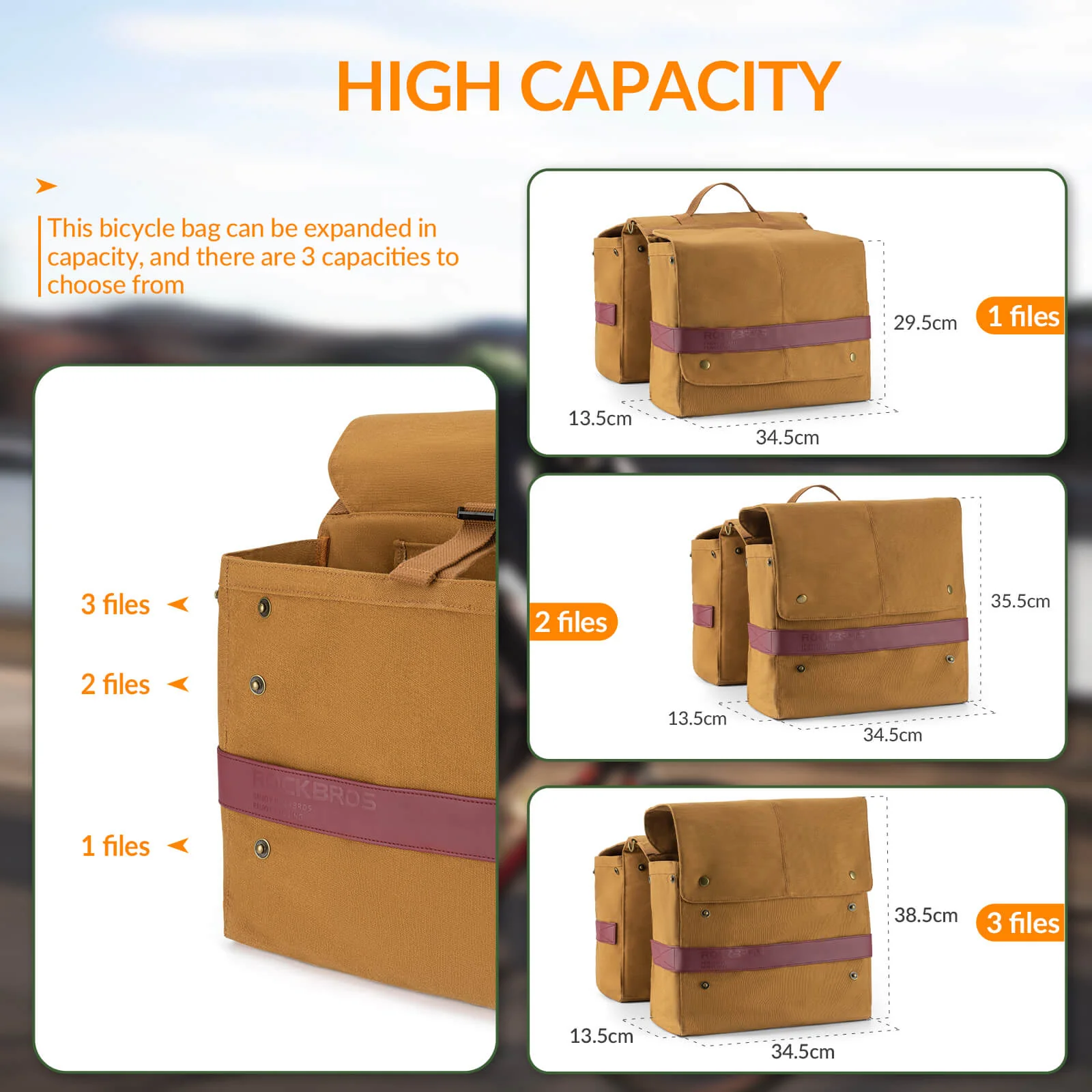 Retro Bike Pannier - 27L - Image 9