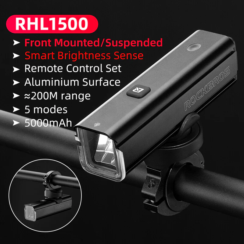 RHL1500 Bike Front Light with Intelligent Temperature Control - Image 4