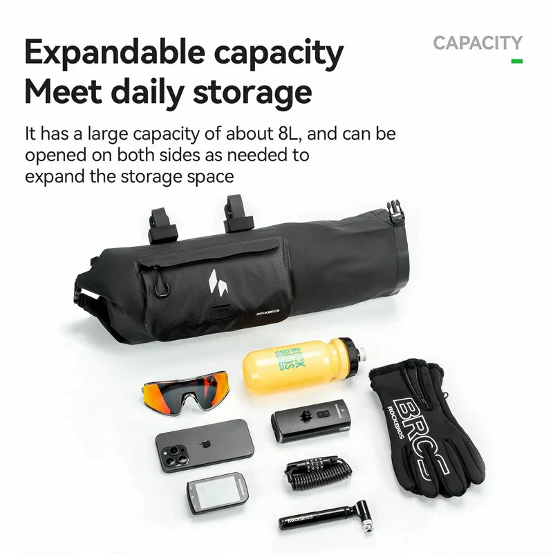 RideMate Bike Front Handlebar Bag - 8L - Image 3