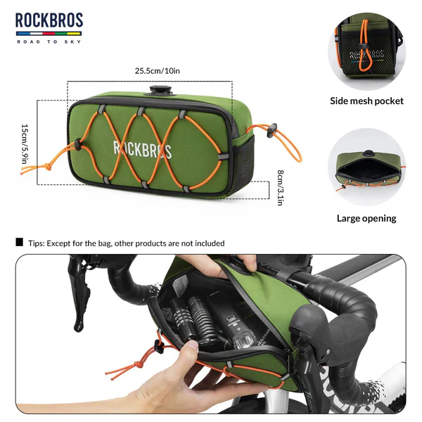 ROAD TO SKY Square Bike Handlebar Bag 1.9L - Image 17