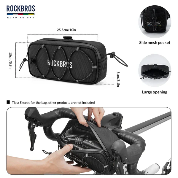 ROAD TO SKY Square Bike Handlebar Bag 1.9L - Image 24