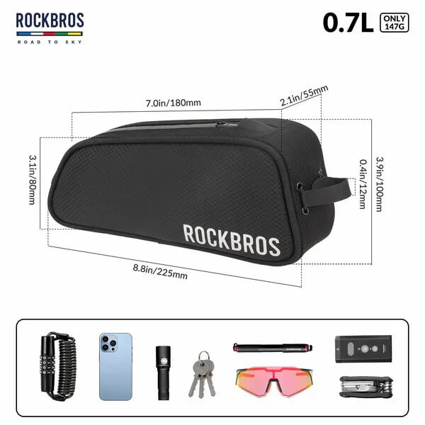 ROAD TO SKY Bicycle Top Tube Bag Frame Bag 0.7L - Image 26