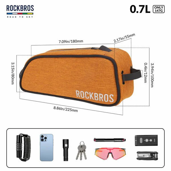 ROAD TO SKY Bicycle Top Tube Bag Frame Bag 0.7L - Image 29