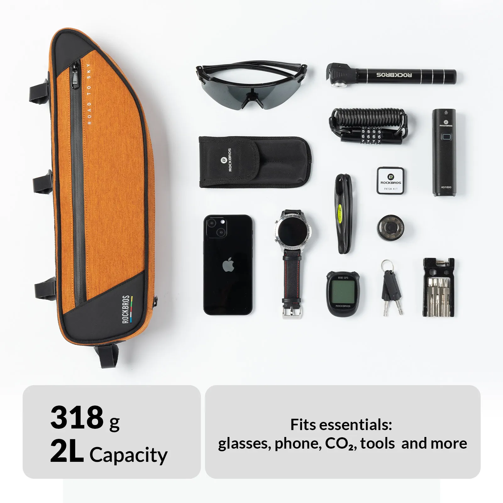 ROAD TO SKY Bike Frame Bag - 2L - Image 10
