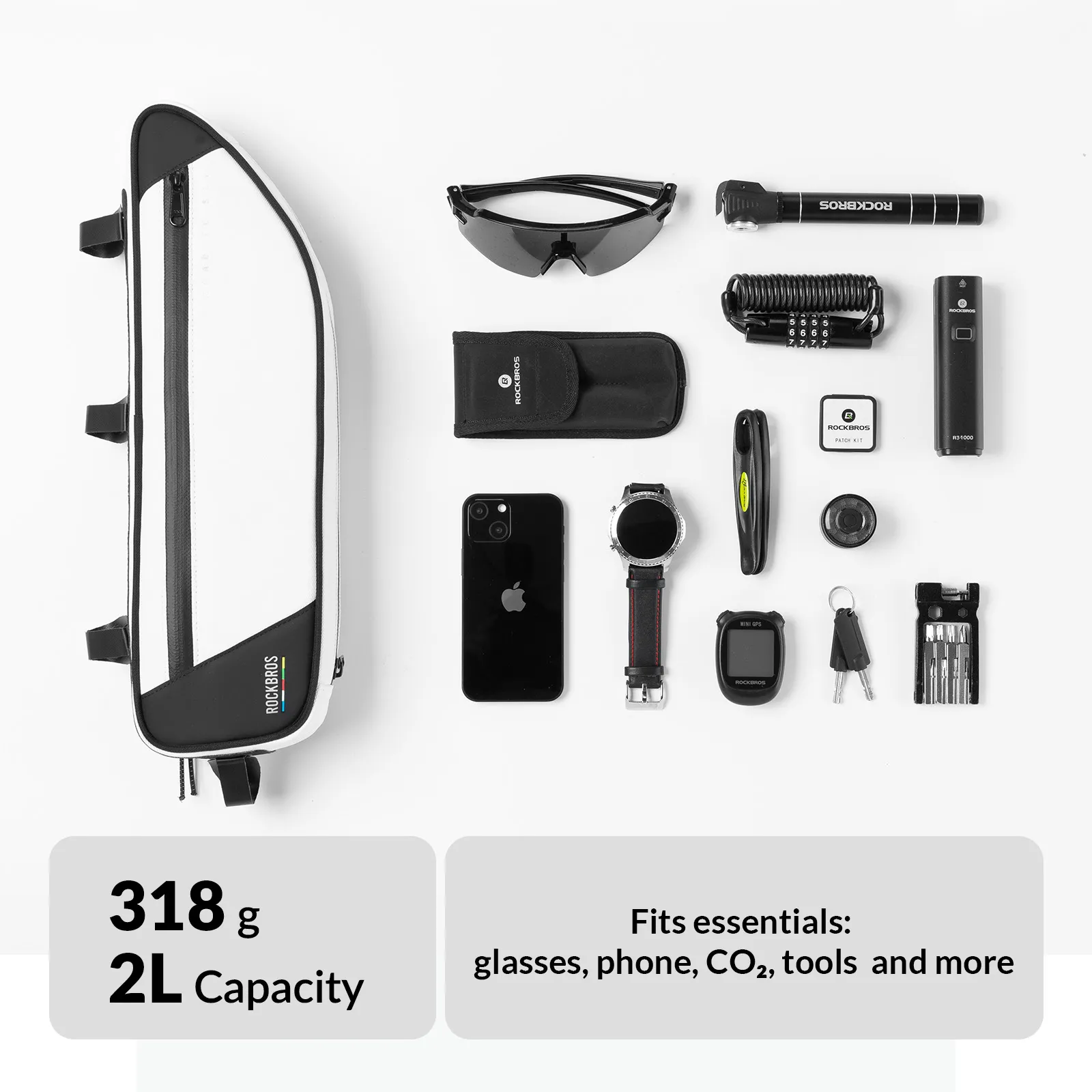 ROAD TO SKY Bike Frame Bag - 2L - Image 8
