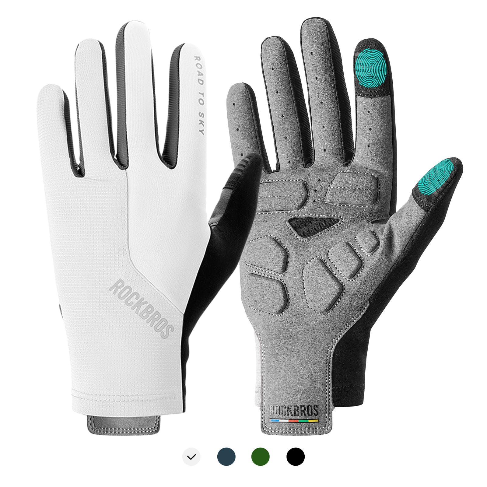 ROAD TO SKY Breathable Anti-Slip Full Finger Cycling Gloves - Image 3