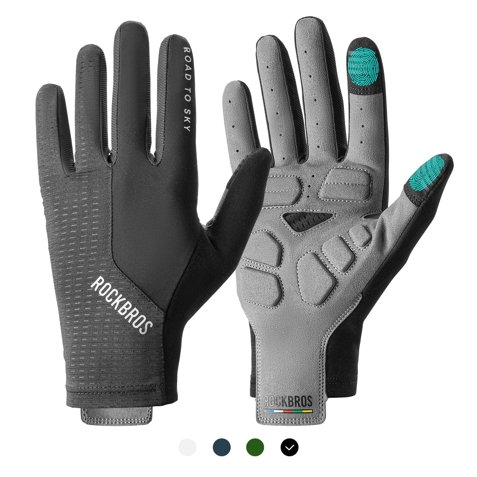 ROAD TO SKY Breathable Anti-Slip Full Finger Cycling Gloves - Image 4