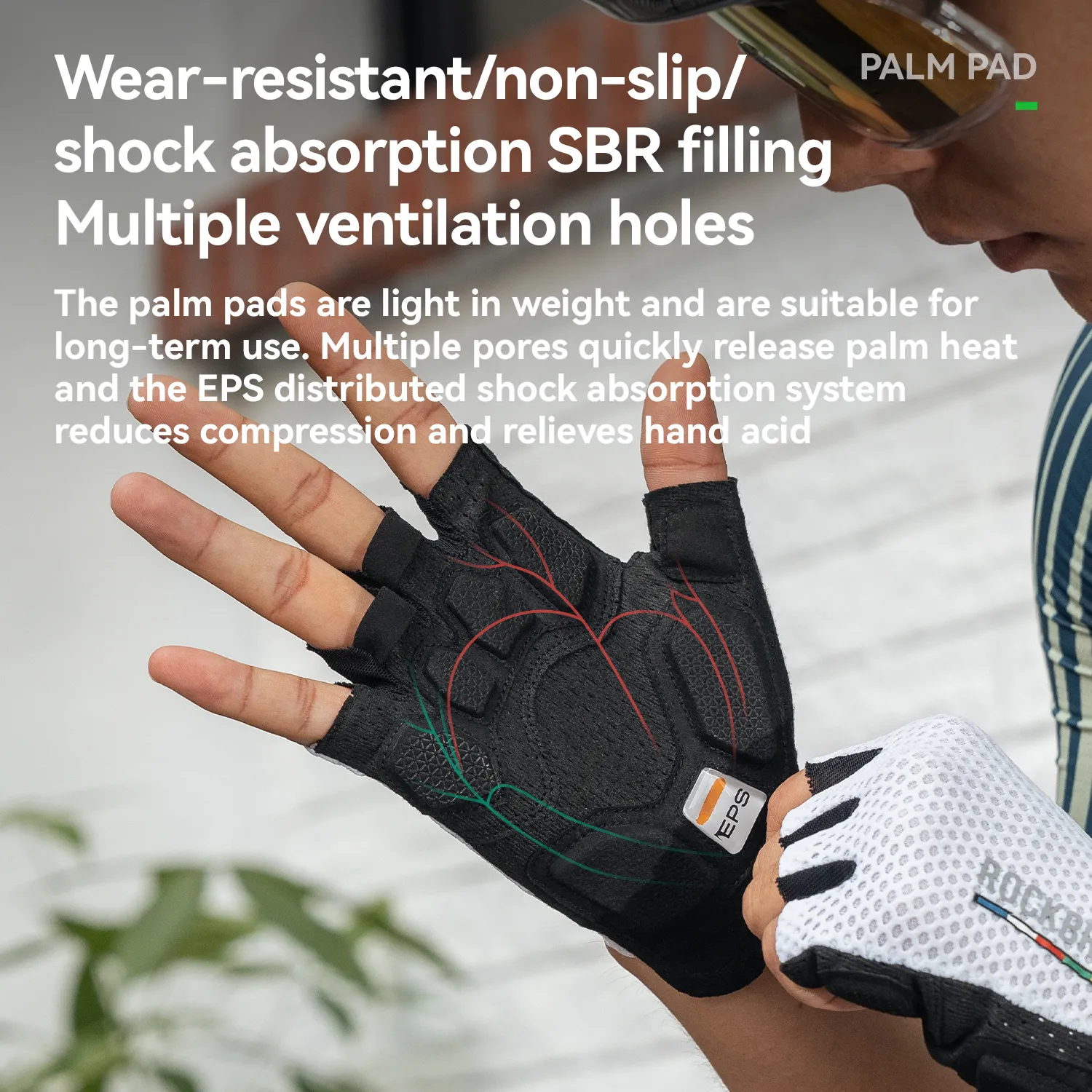 ROAD TO SKY EPS Short Finger Cycling Gloves - Image 9