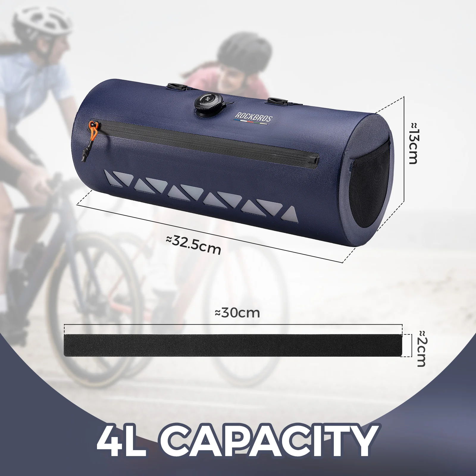 ROAD TO SKY Fully Waterproof Gravel Bike Front Bag - Image 3