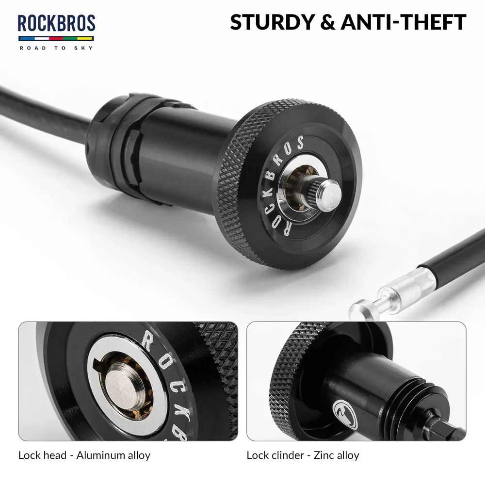 ROAD-TO-SKY Mini Hidden Bicycle Cable Lockā65cm - Image 3