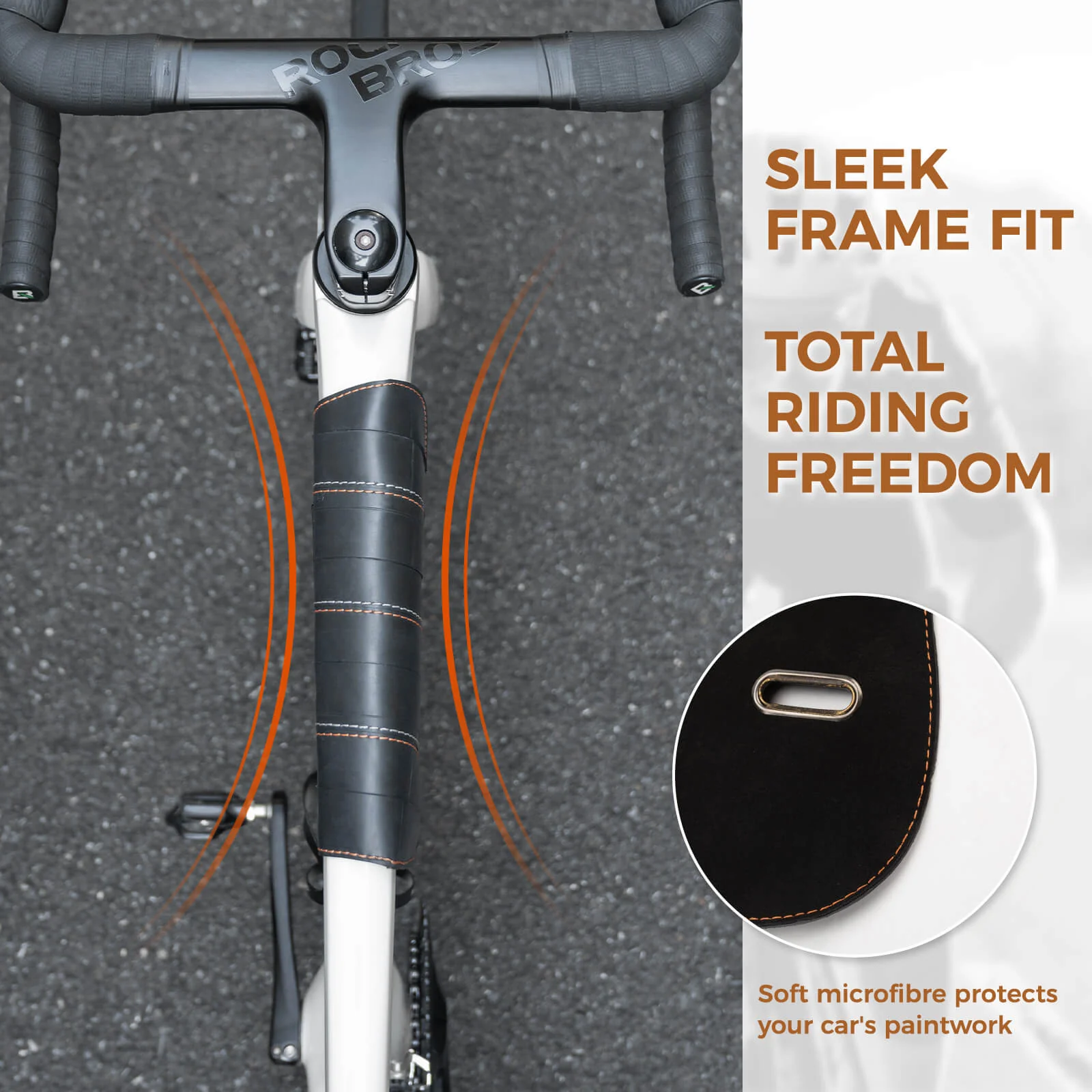 ROAD TO SKY Recycled Tire Bike Frame Bag - 0.5L - Image 4