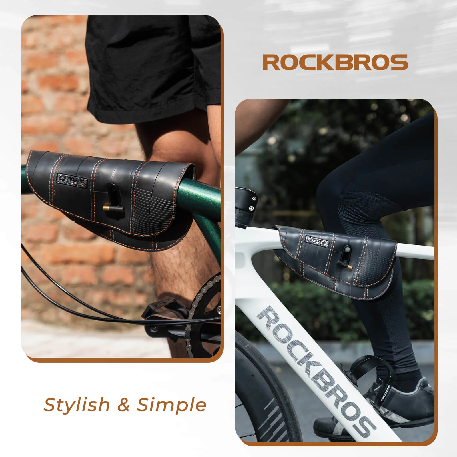ROAD TO SKY Recycled Tire Bike Frame Bag - 0.5L - Image 8