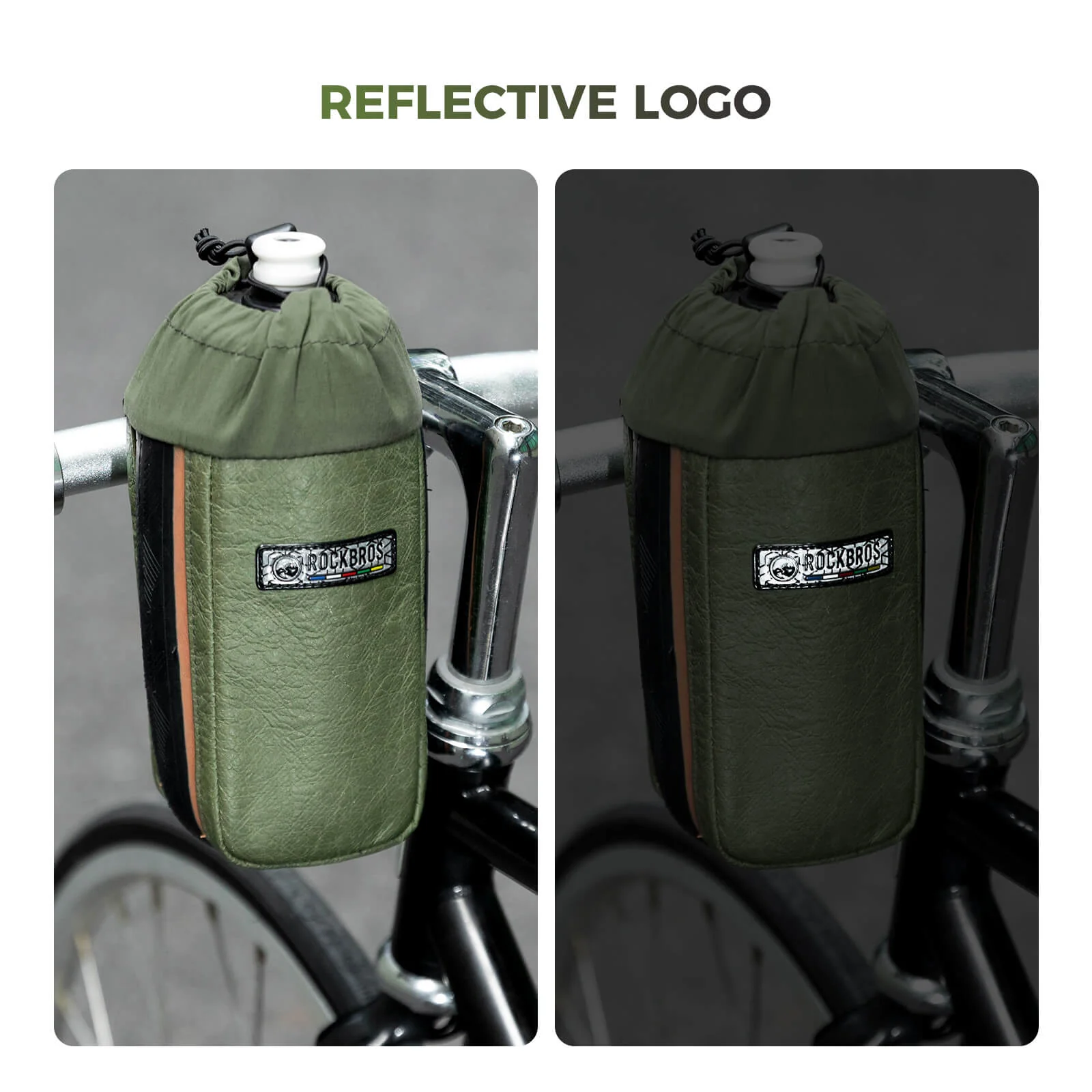 ROAD TO SKY Recycled Tire Bike Water Bottle Bag - 0.8L - Image 6