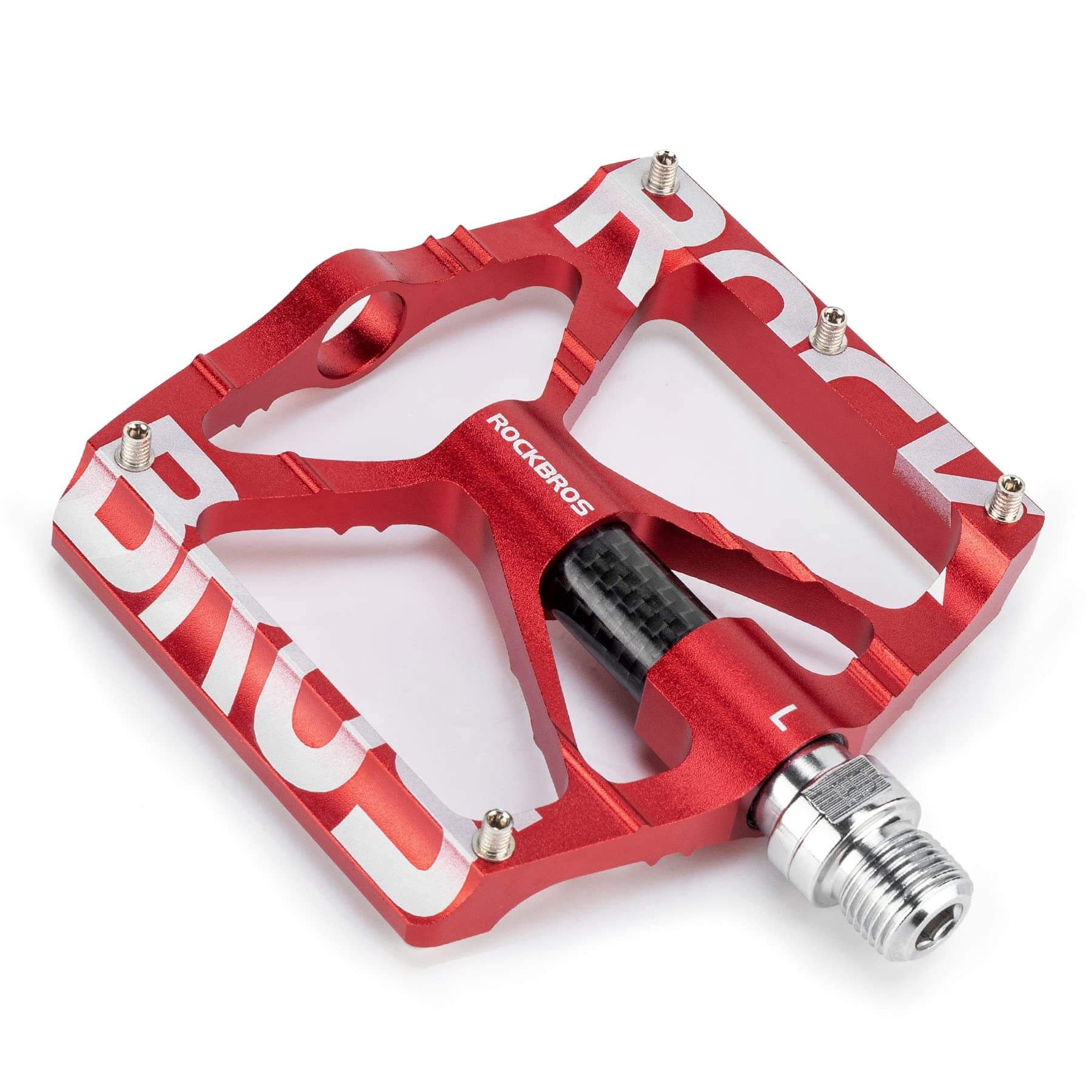 ROCKBROS Aluminum Bike Pedals Non-Slip 9/16 Platform MTB Pedals - Image 3