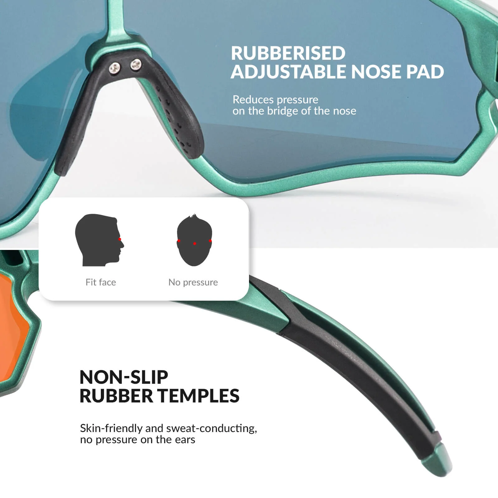 ROCKBROS Kids Polarized Cycling Sunglasses UV400 Bike Glasses - Image 24