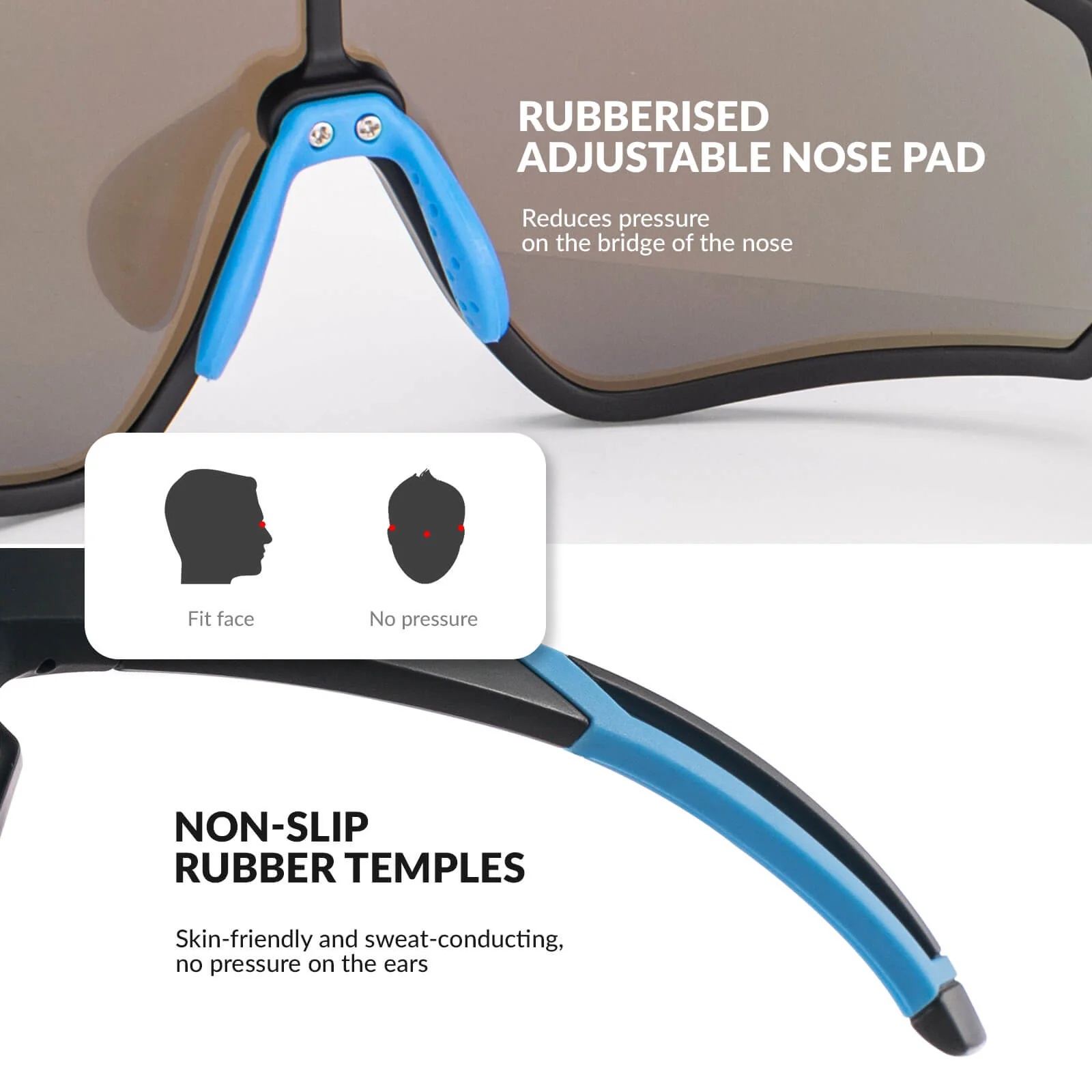 ROCKBROS Kids Polarized Cycling Sunglasses UV400 Bike Glasses - Image 25