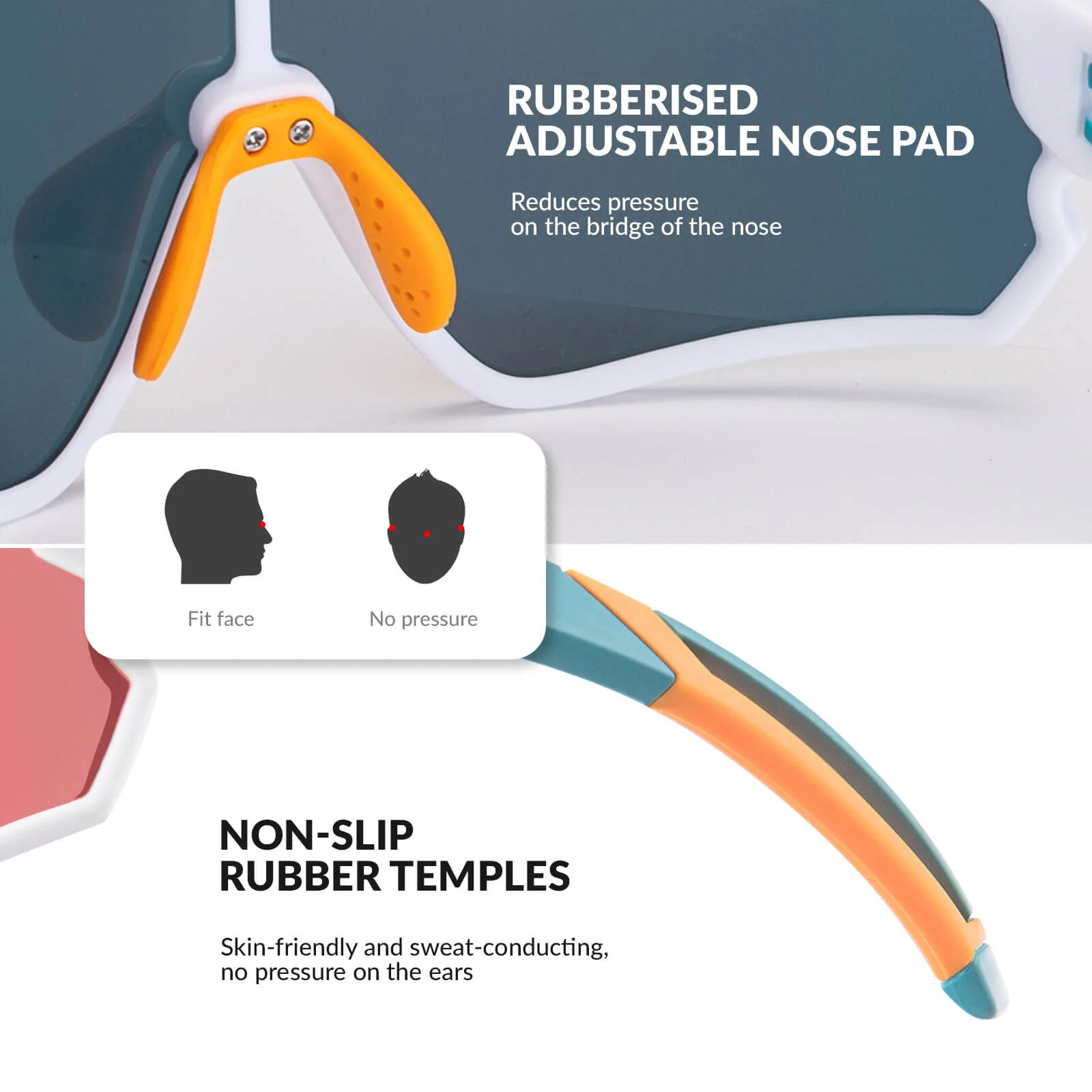 ROCKBROS Kids Polarized Cycling Sunglasses UV400 Bike Glasses - Image 27