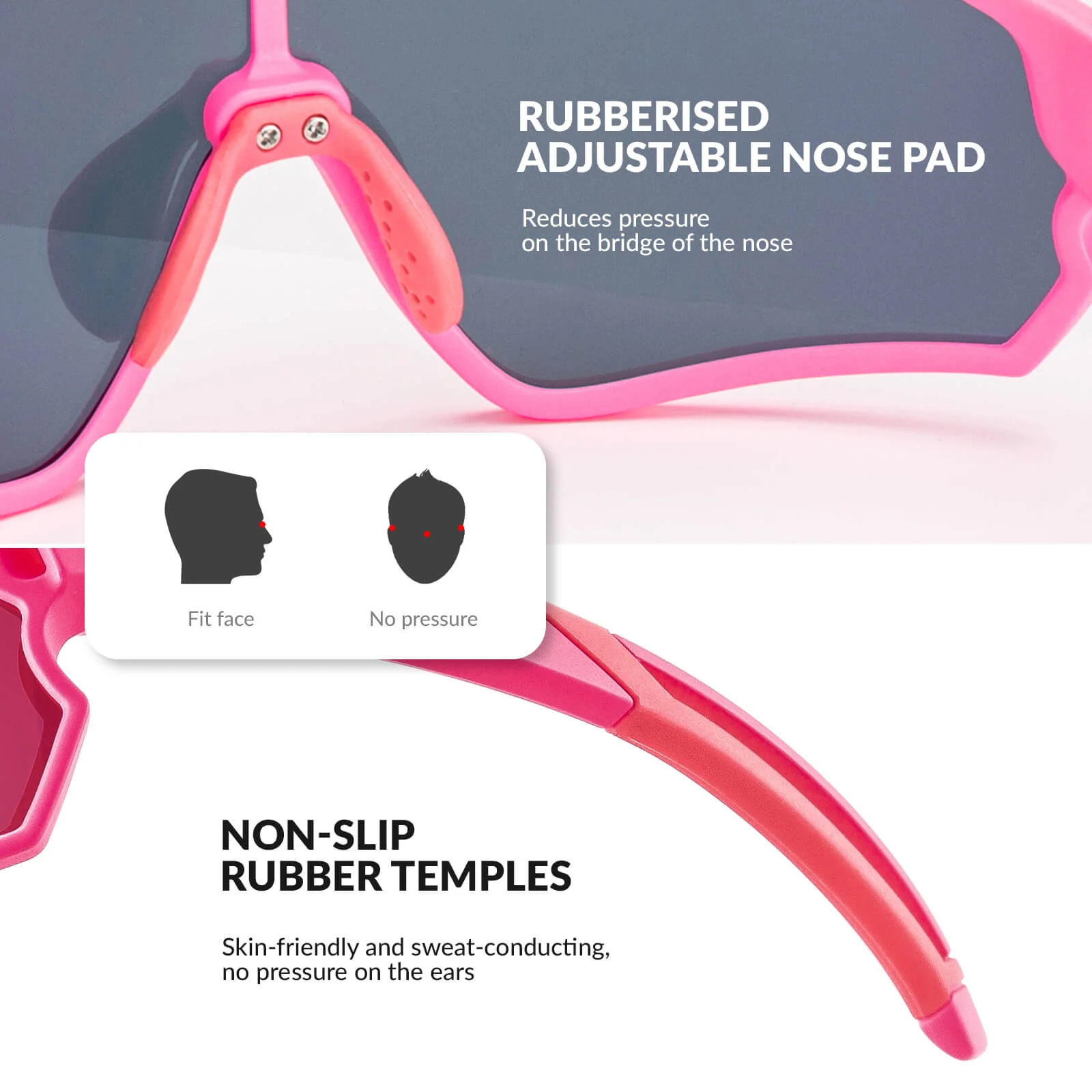 ROCKBROS Kids Polarized Cycling Sunglasses UV400 Bike Glasses - Image 29