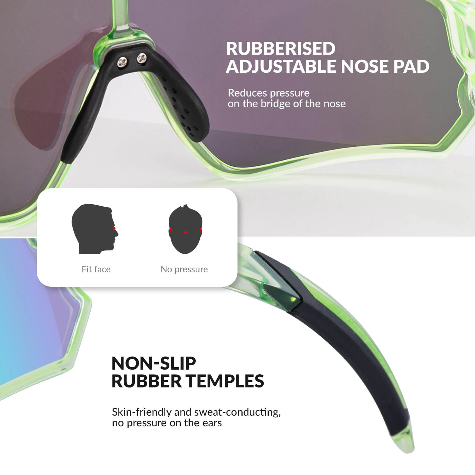 ROCKBROS Kids Polarized Cycling Sunglasses UV400 Bike Glasses - Image 30