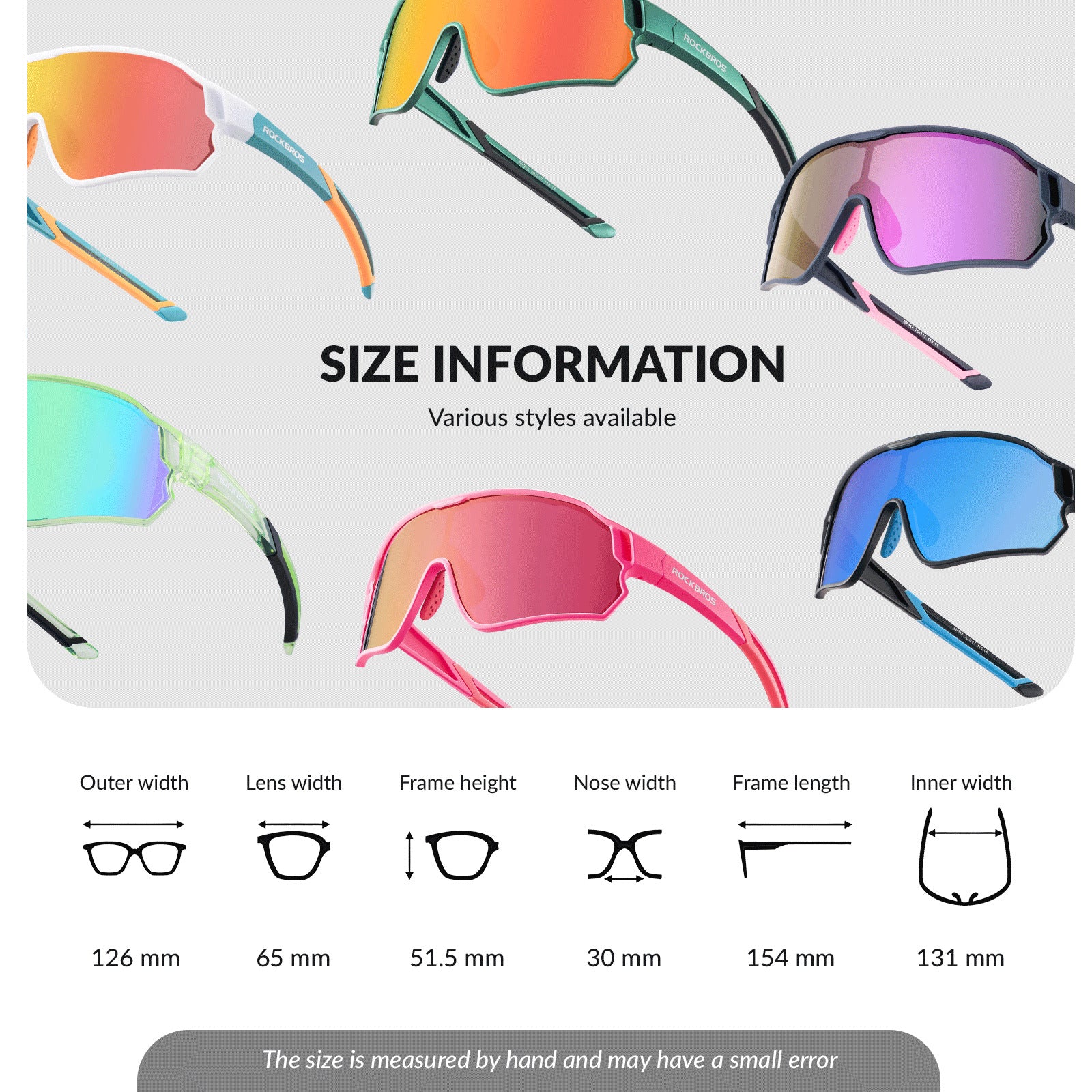 ROCKBROS Kids Polarized Cycling Sunglasses UV400 Bike Glasses - Image 31